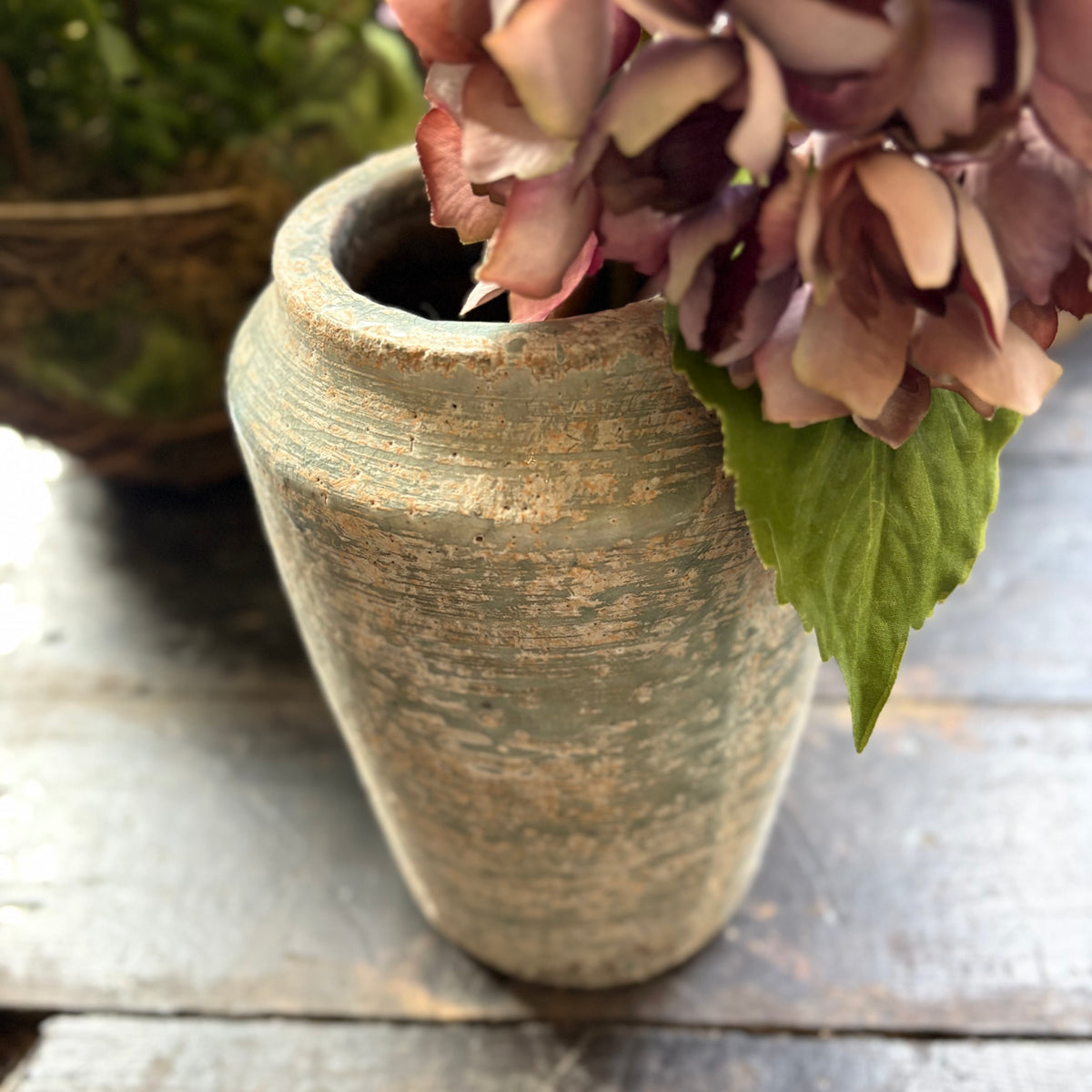 Sienna Vase - rustic turquoise