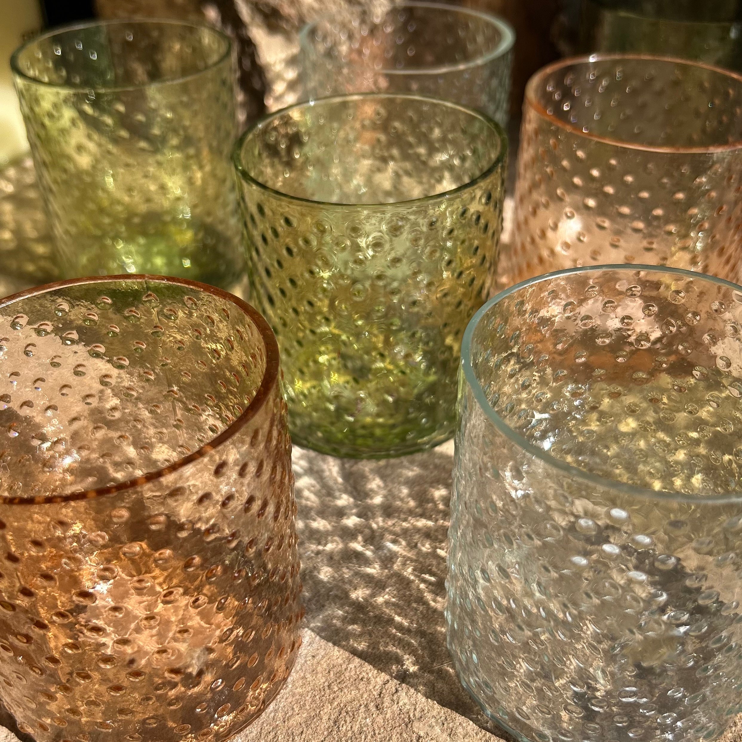 Dotty Glass Votive