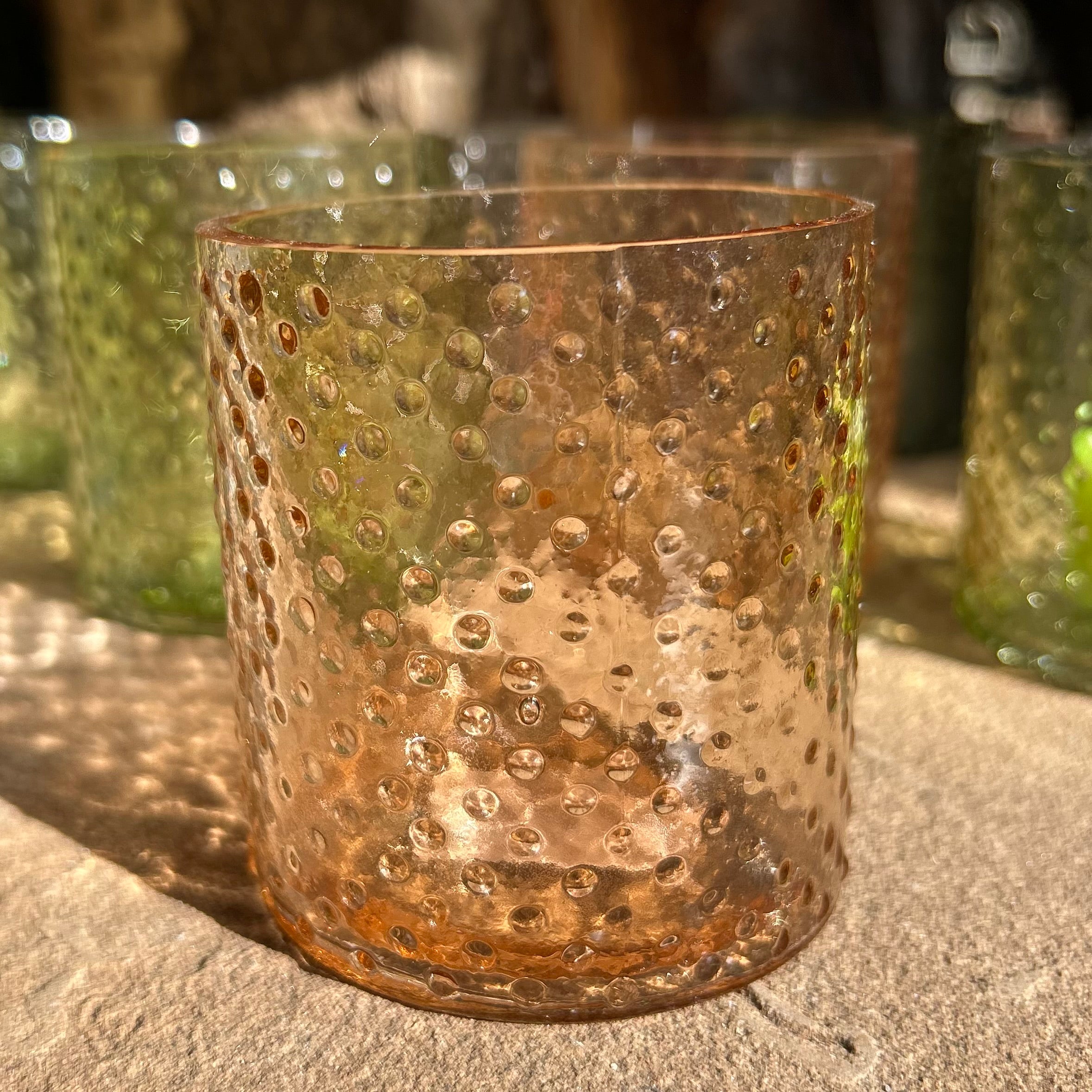 Dotty Glass Votive