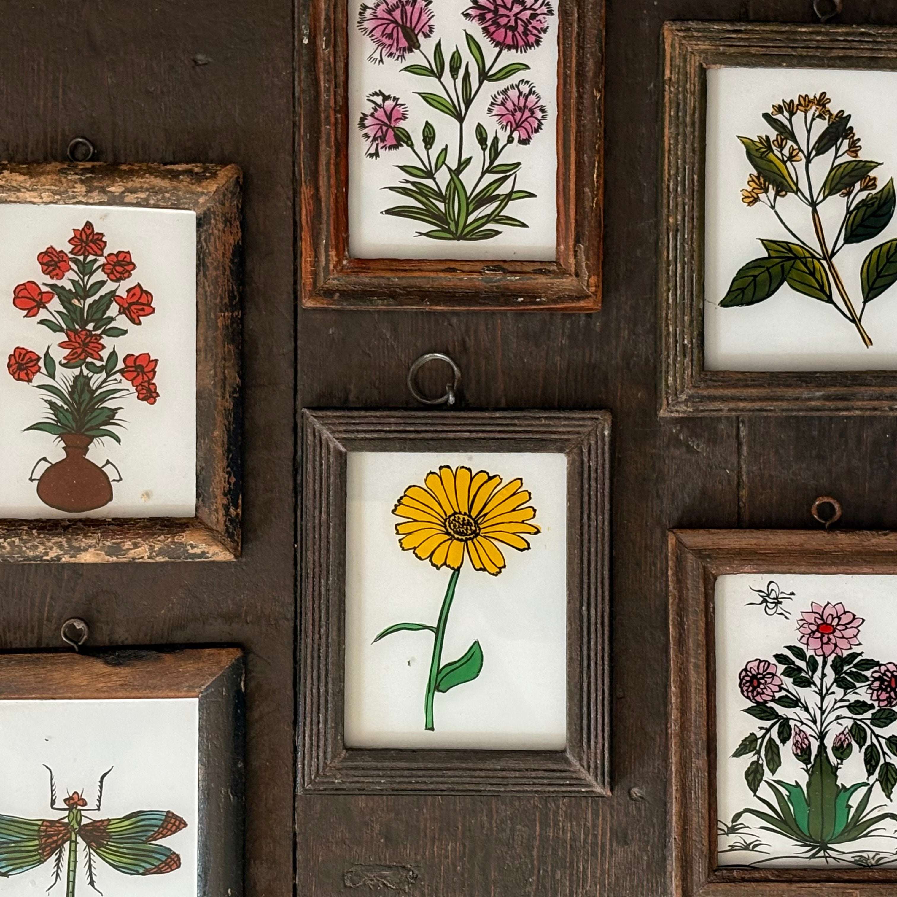 Indian Glass Paintings - Tiny