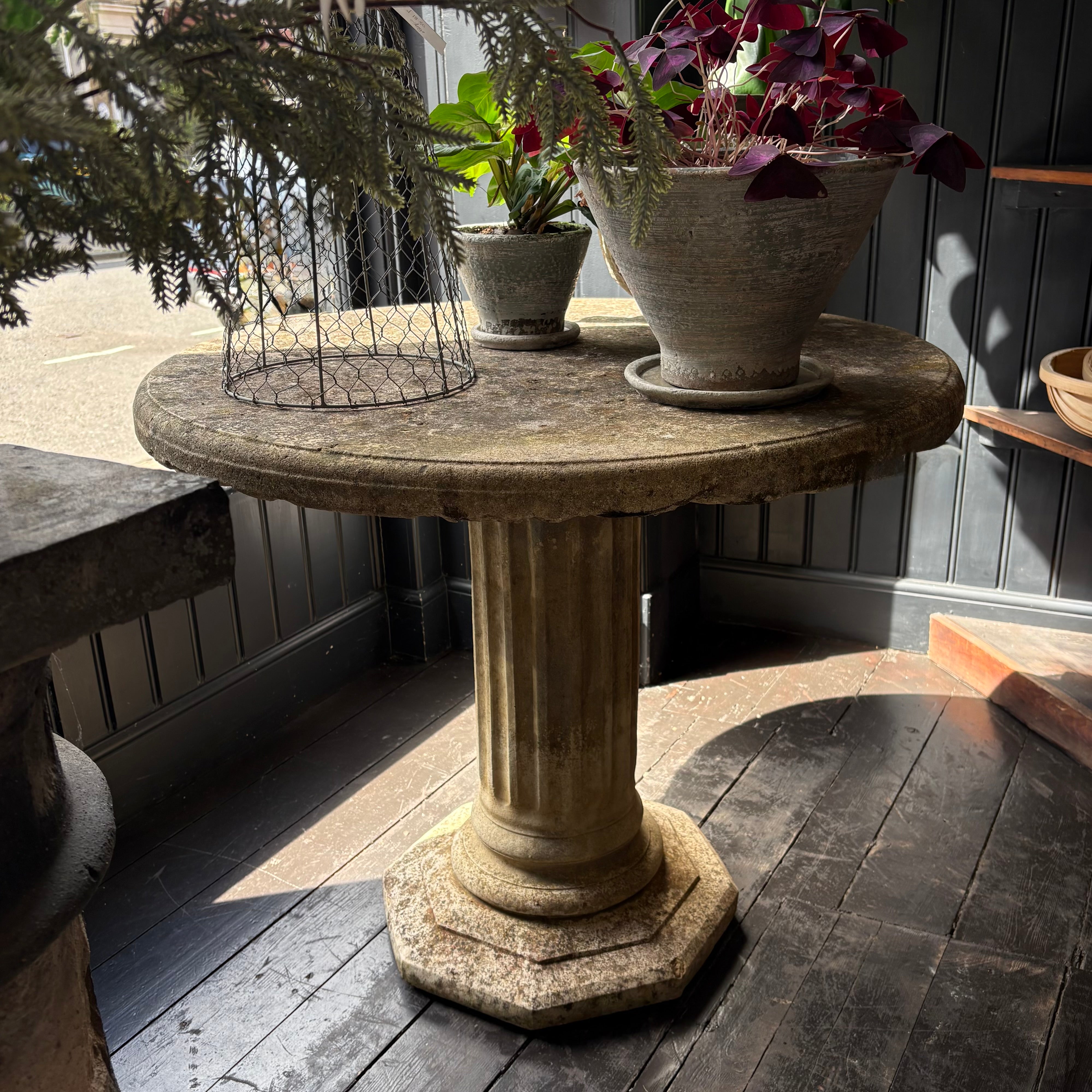 Reclaimed Pedestal Table