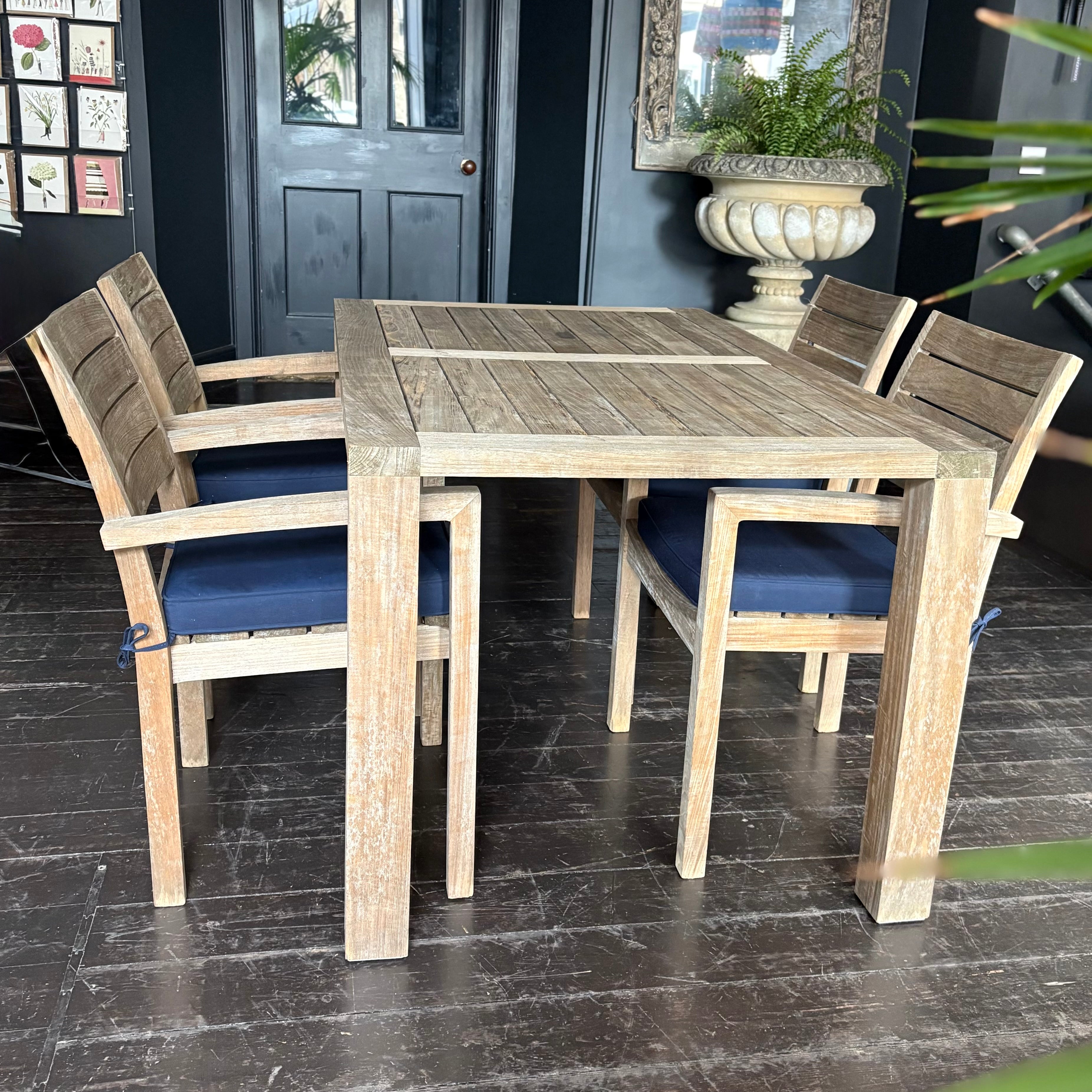 Teak Garden Dining Table and Chair Set