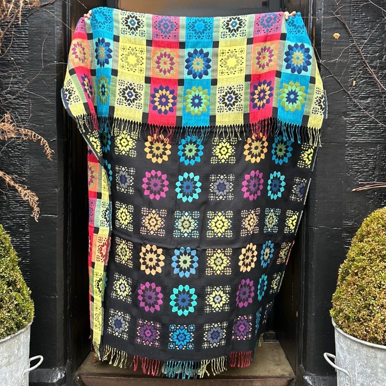 Technicolour Jacquard Blanket