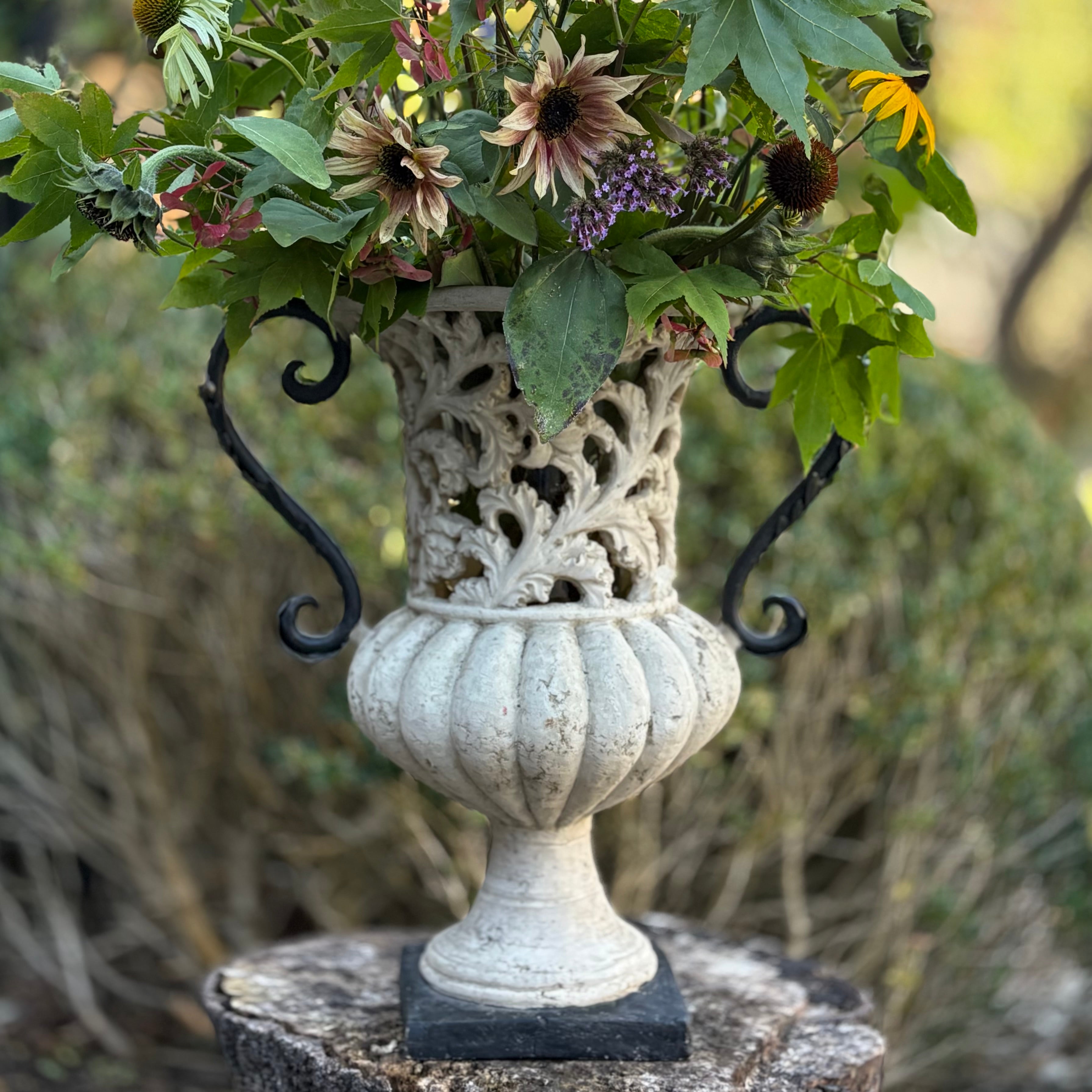 Large Fretwork Vase