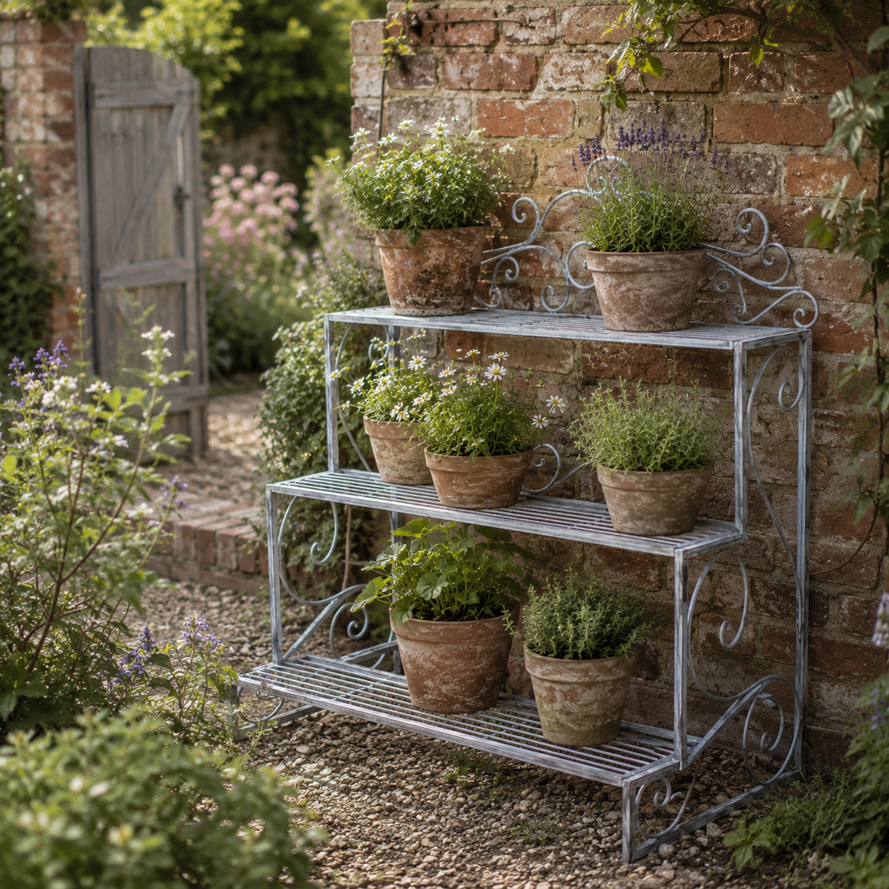 Three Tier Metal Plant Stand