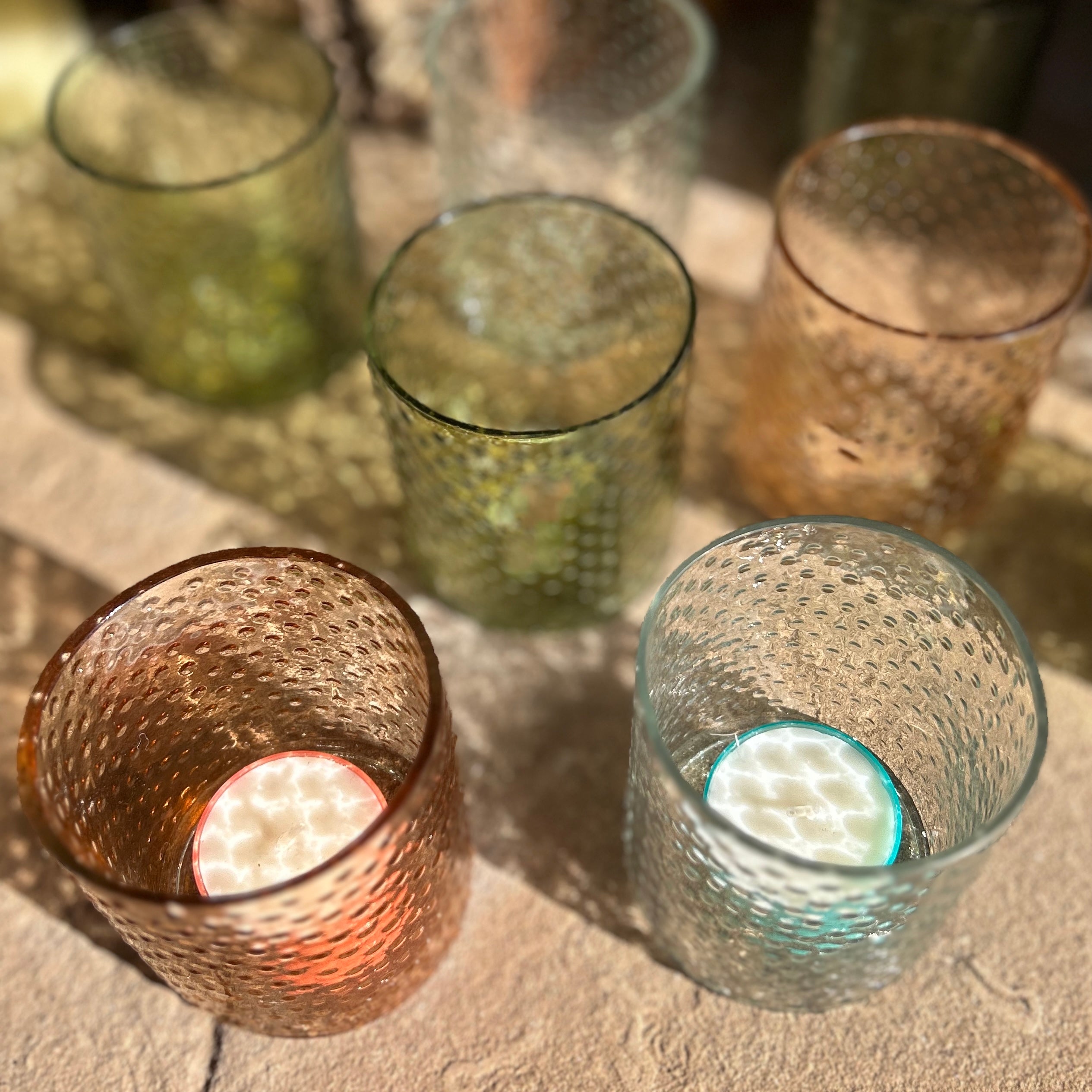 Dotty Glass Votive