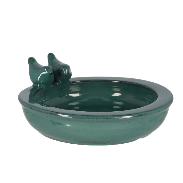 Ceramic Round Birdbath