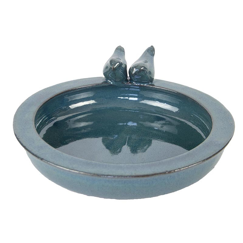 Ceramic Round Birdbath
