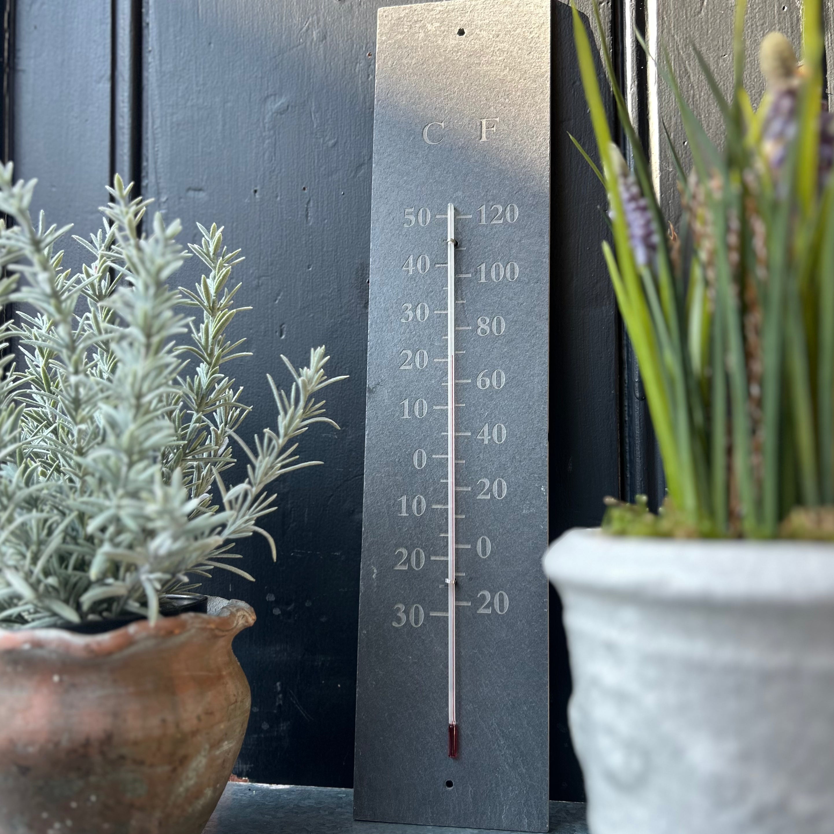 Outdoor Slate Thermometer