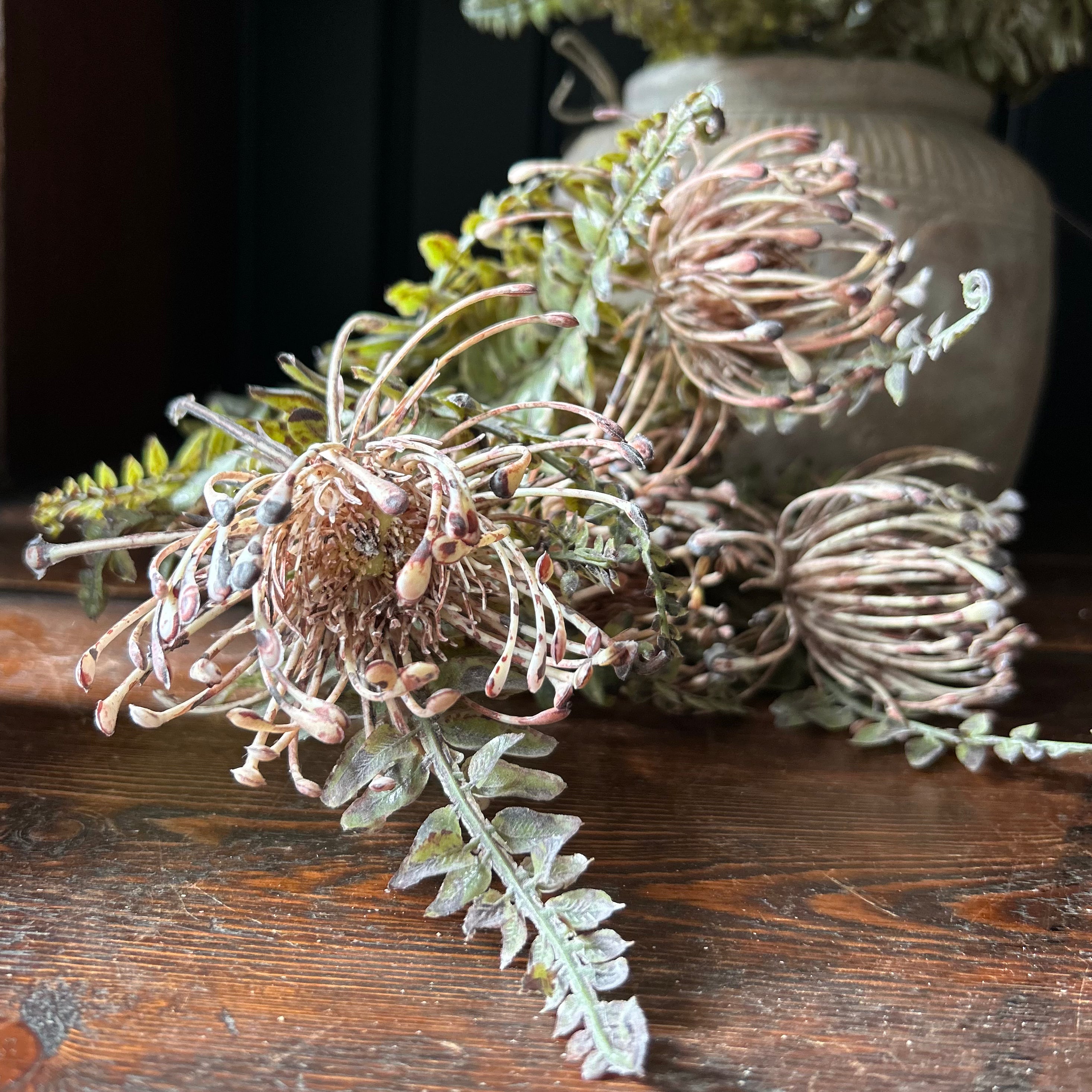 Artificial Leucospermum Bush