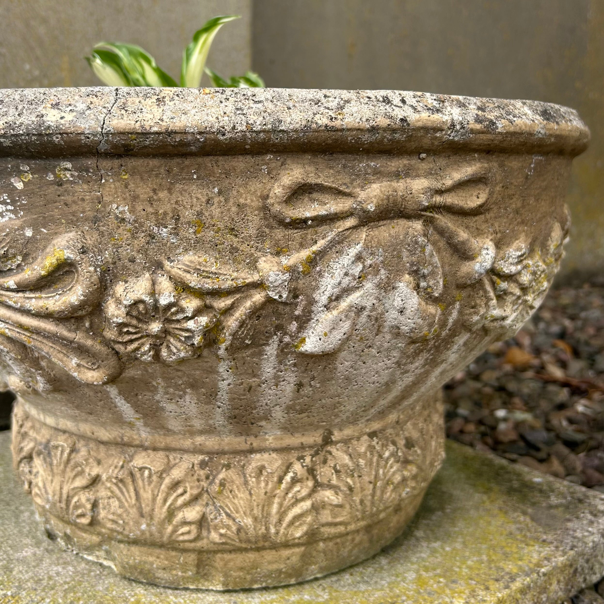 Pair of Shallow Garden Plant Pots