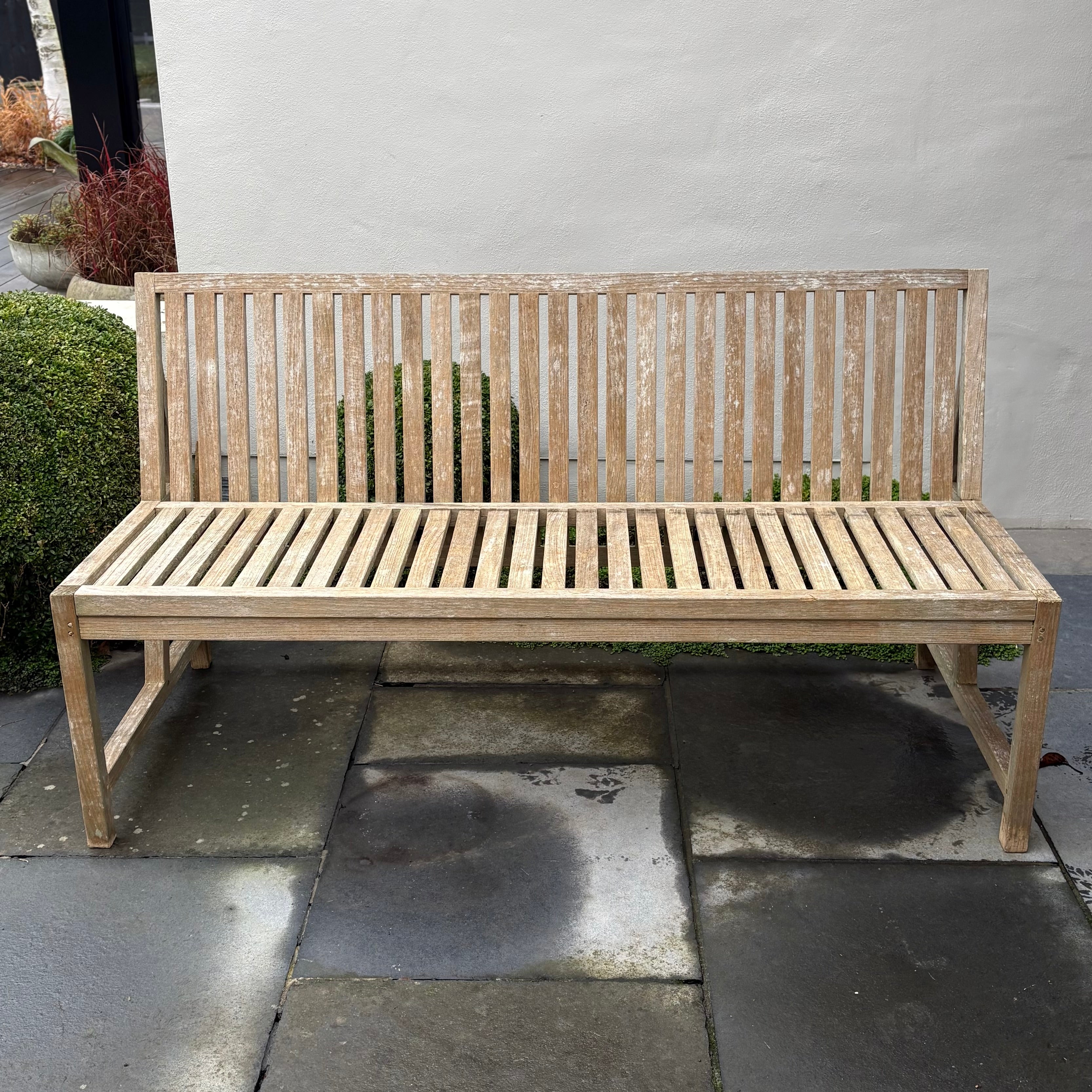 Contemporary Teak Bench
