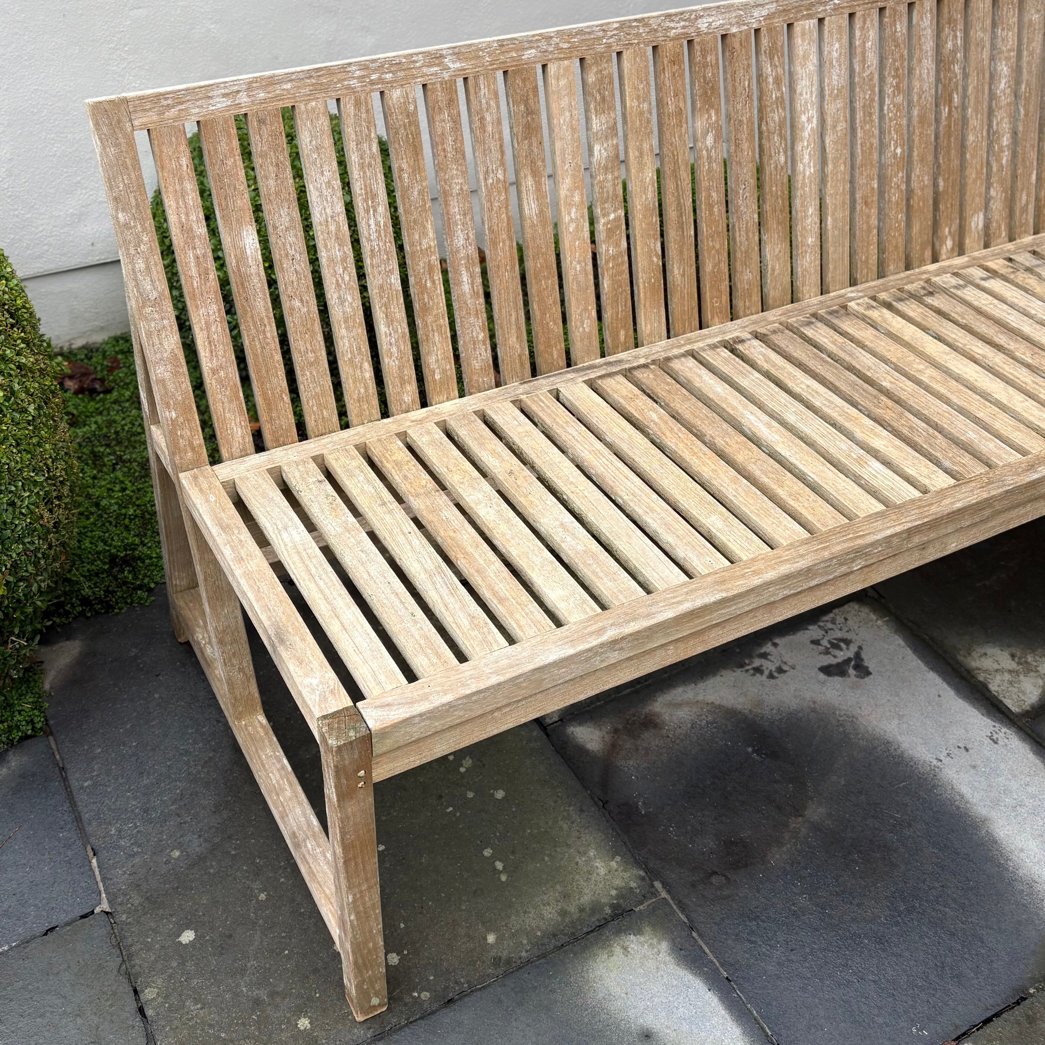 Contemporary Teak Bench