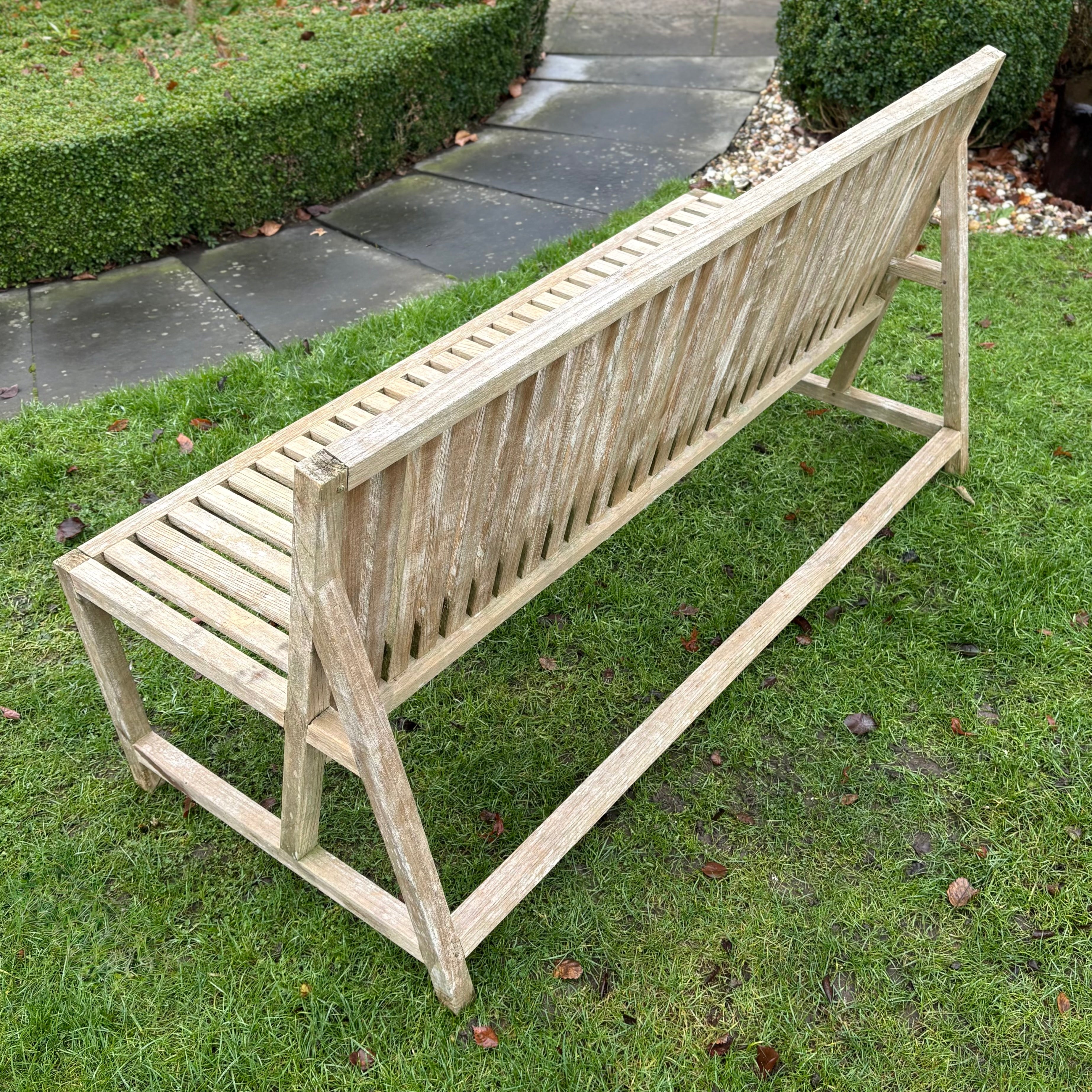 Contemporary Teak Bench