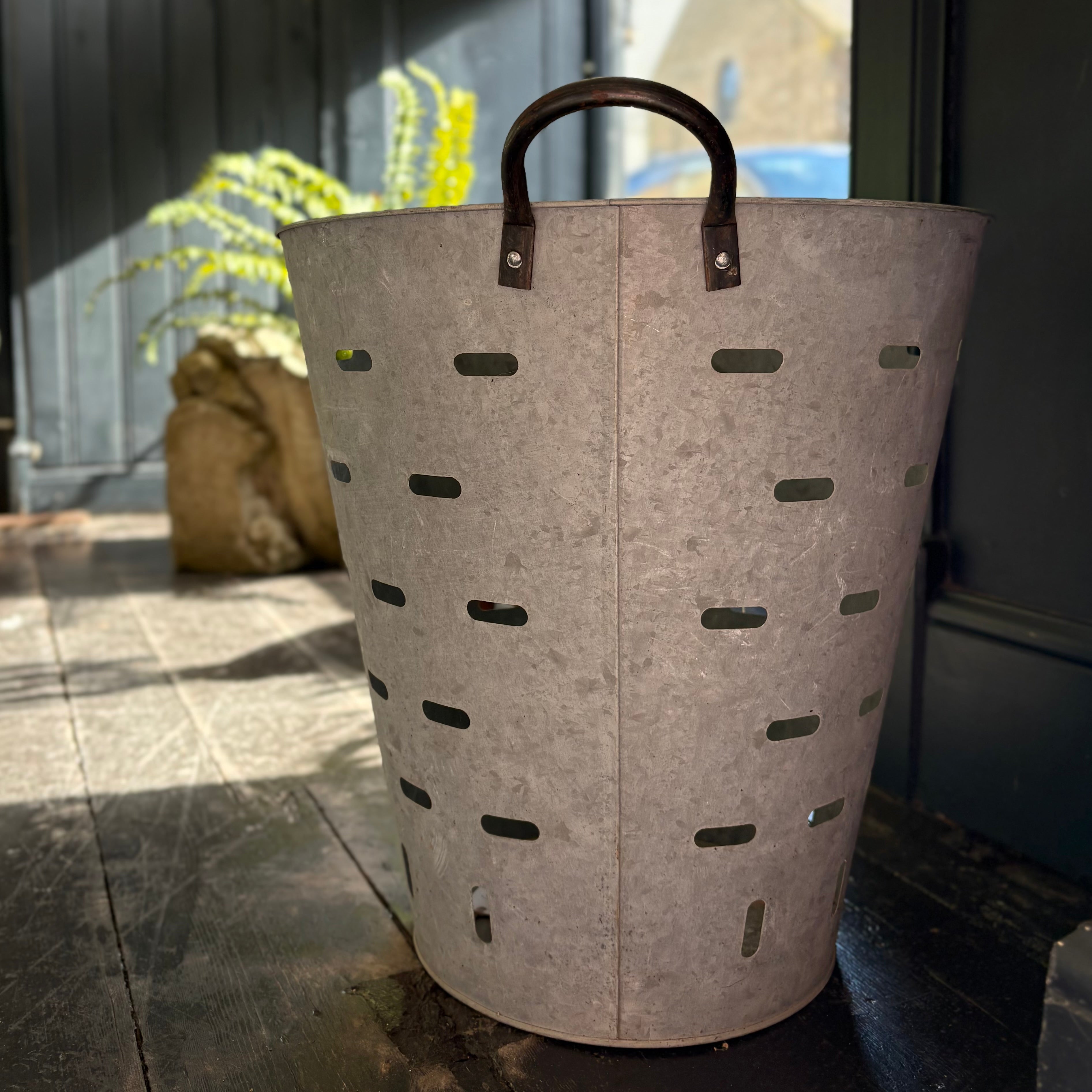 Galvanised Fruit Bucket
