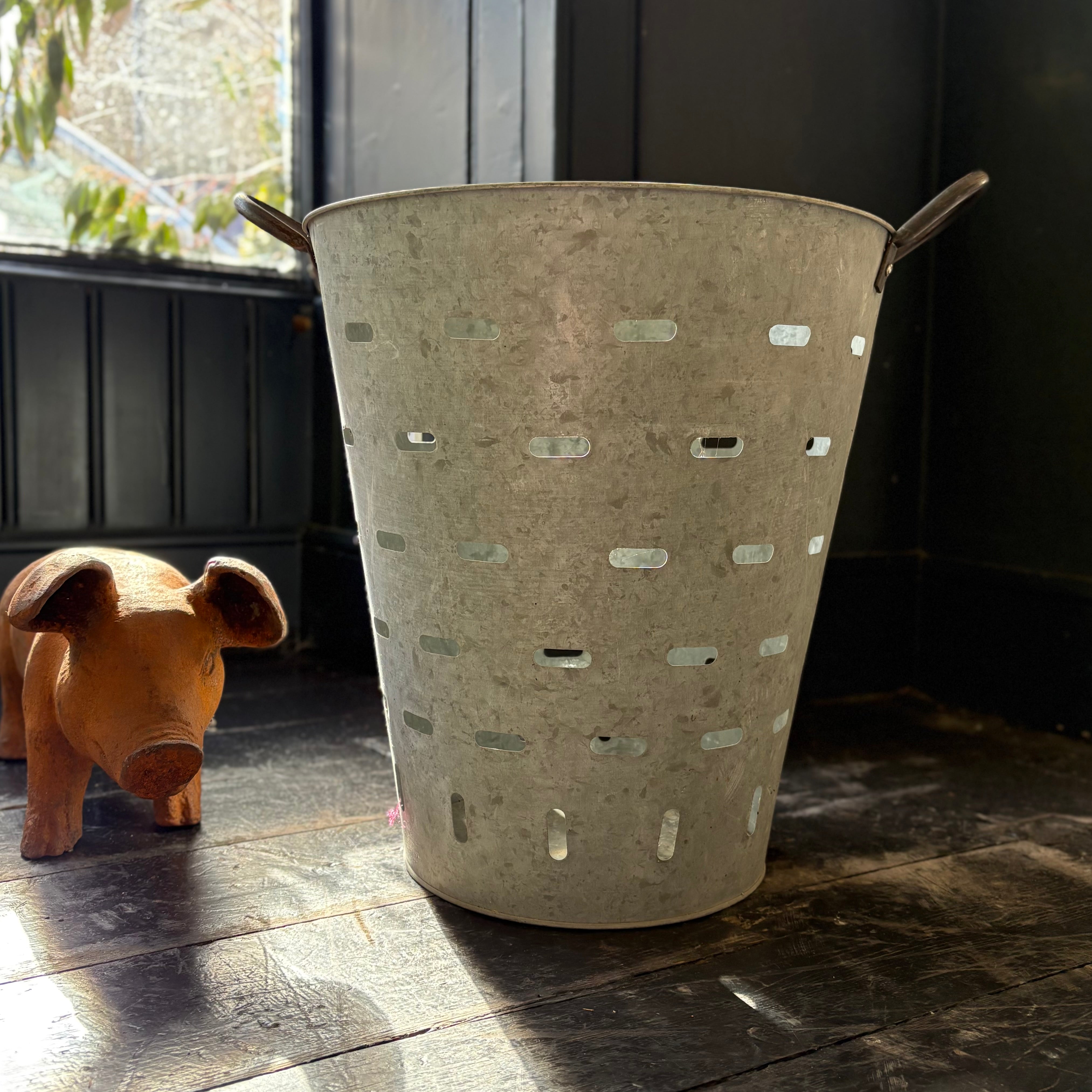 Galvanised Fruit Bucket