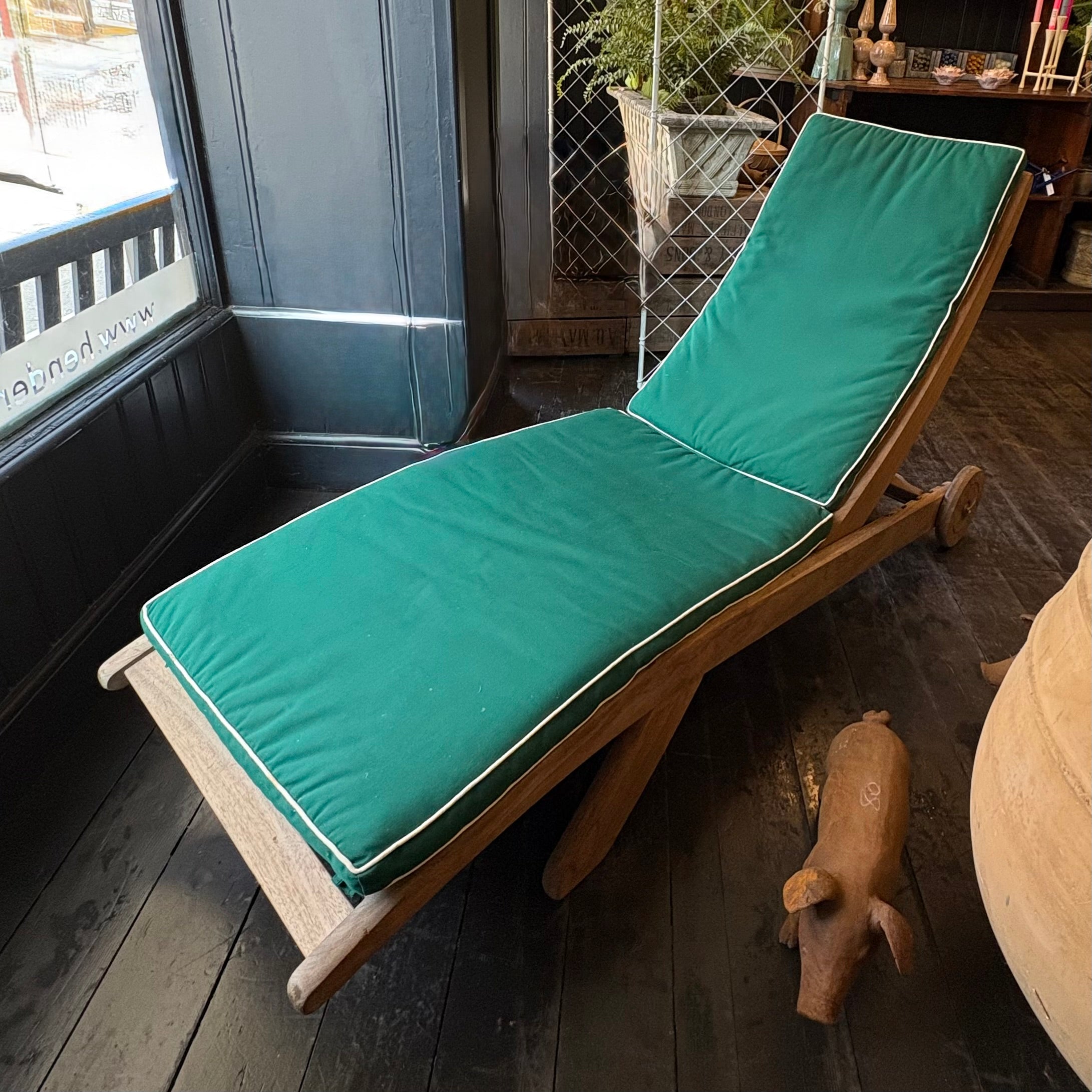 Garden Lounger With Cushion