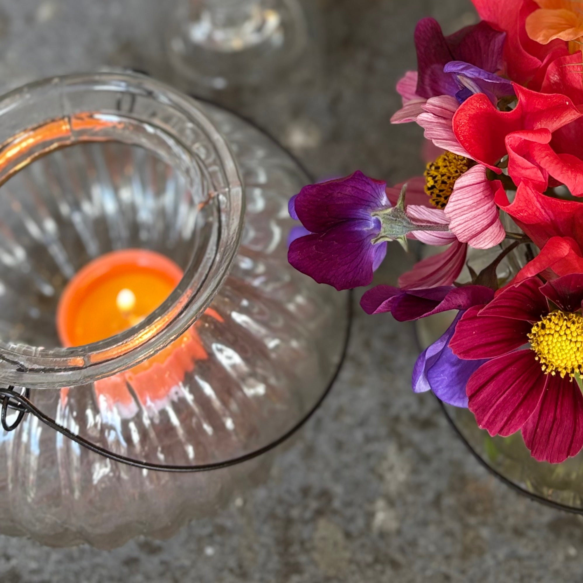 Bina Glass Hanging Lantern