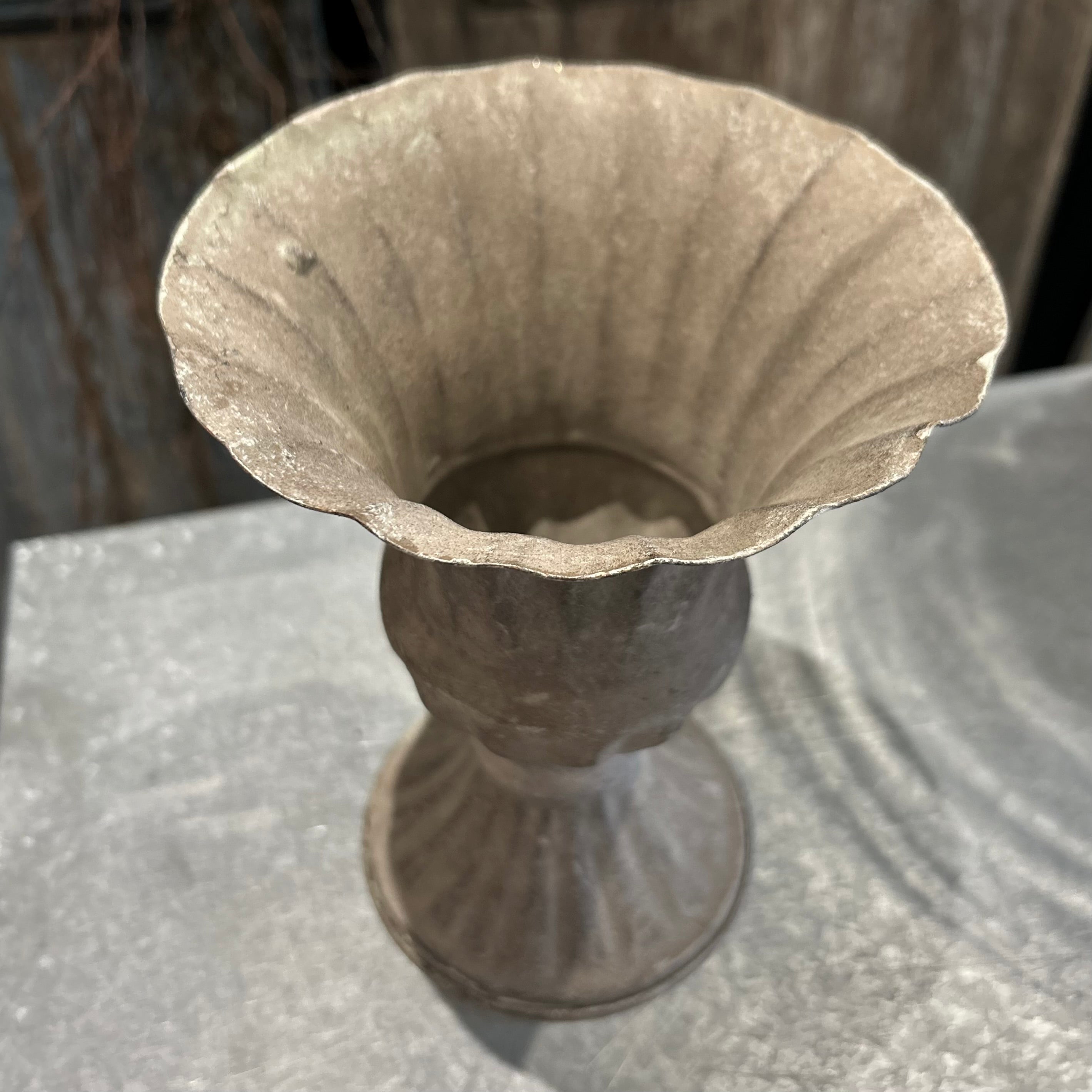 Metal Tulip Urn