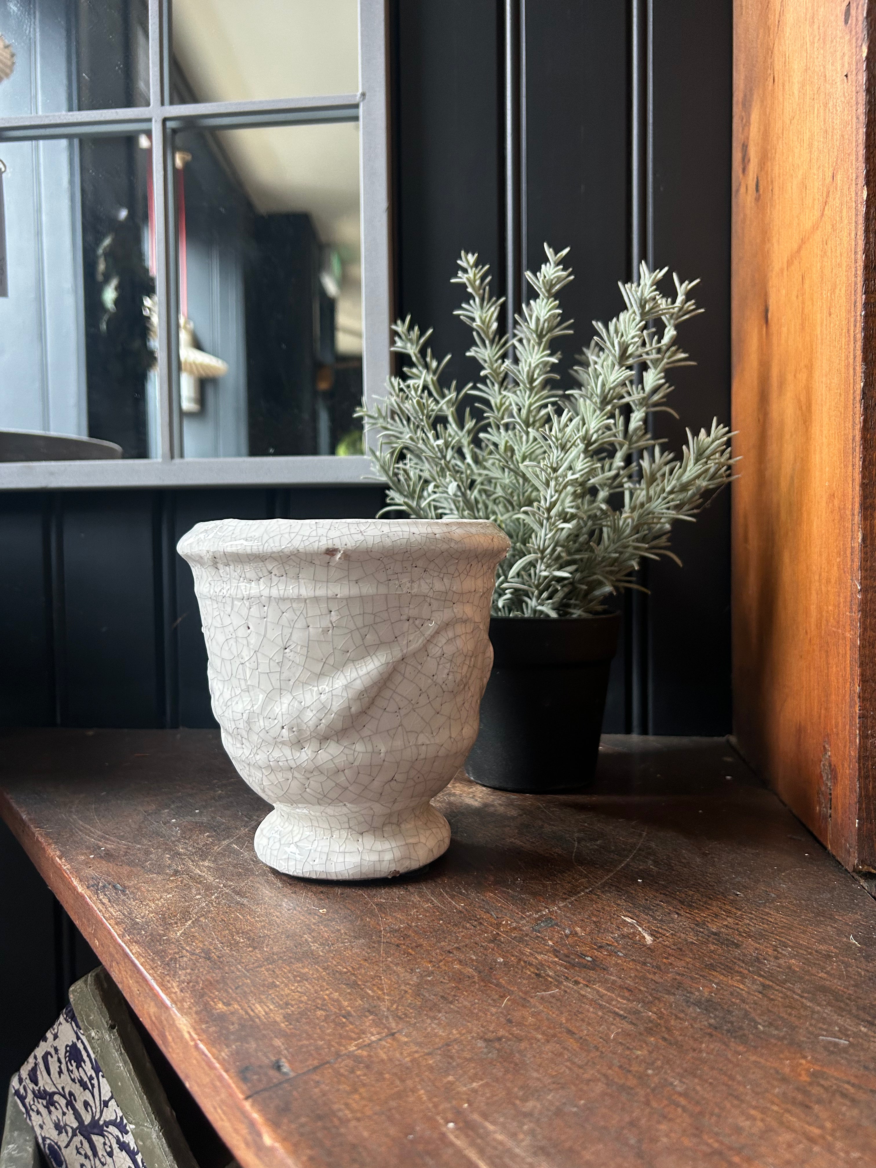 Merida Urn & Faux Rosemary Plant