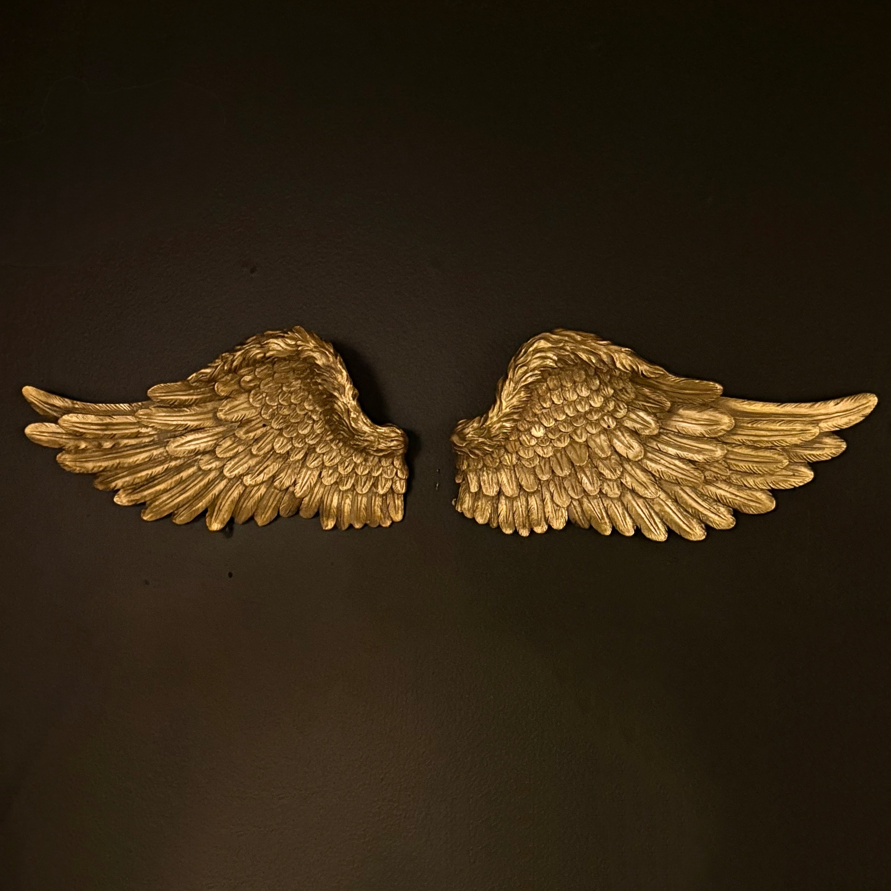 Set Of 2 Gold Angel Wings