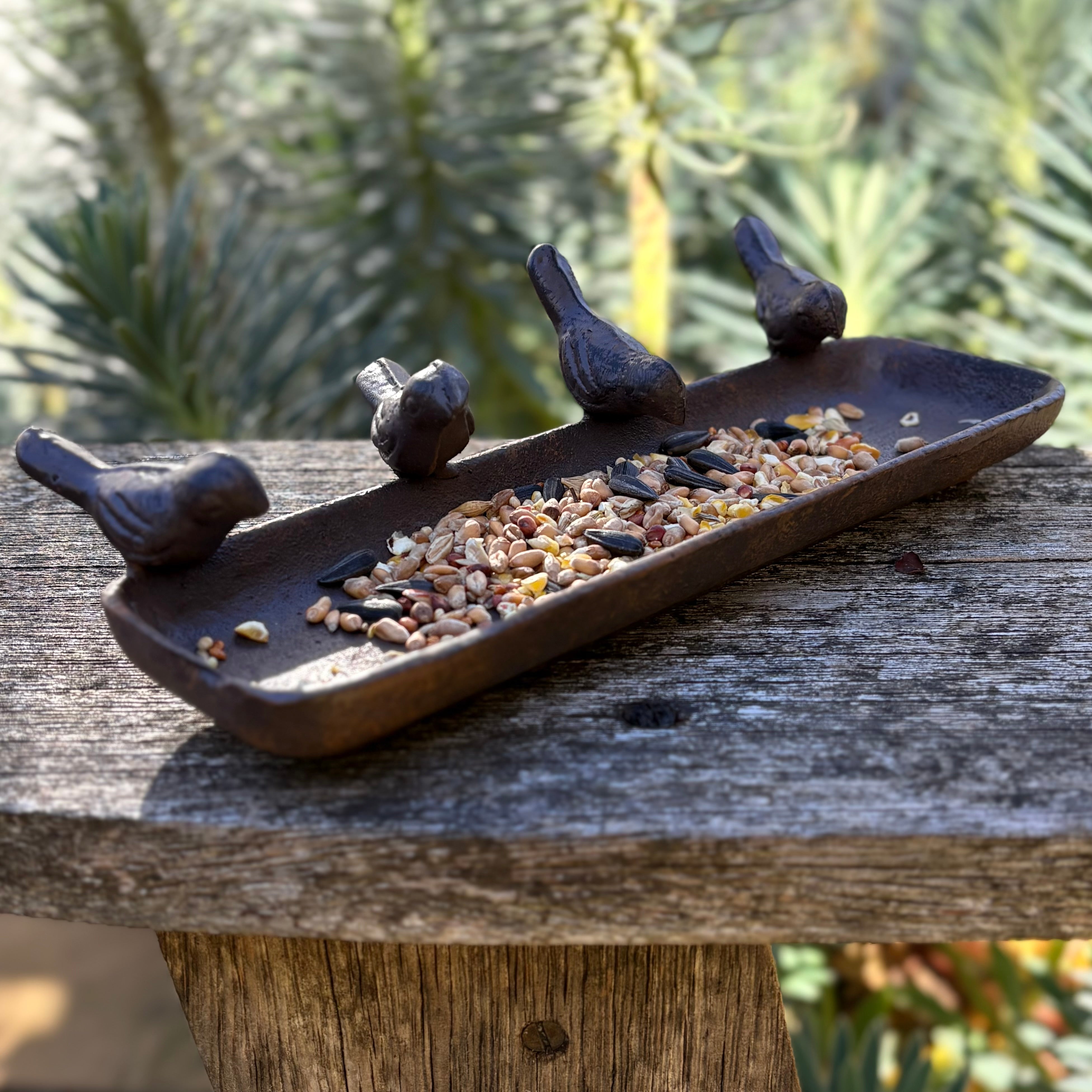 Metal Bird Feeder Tray