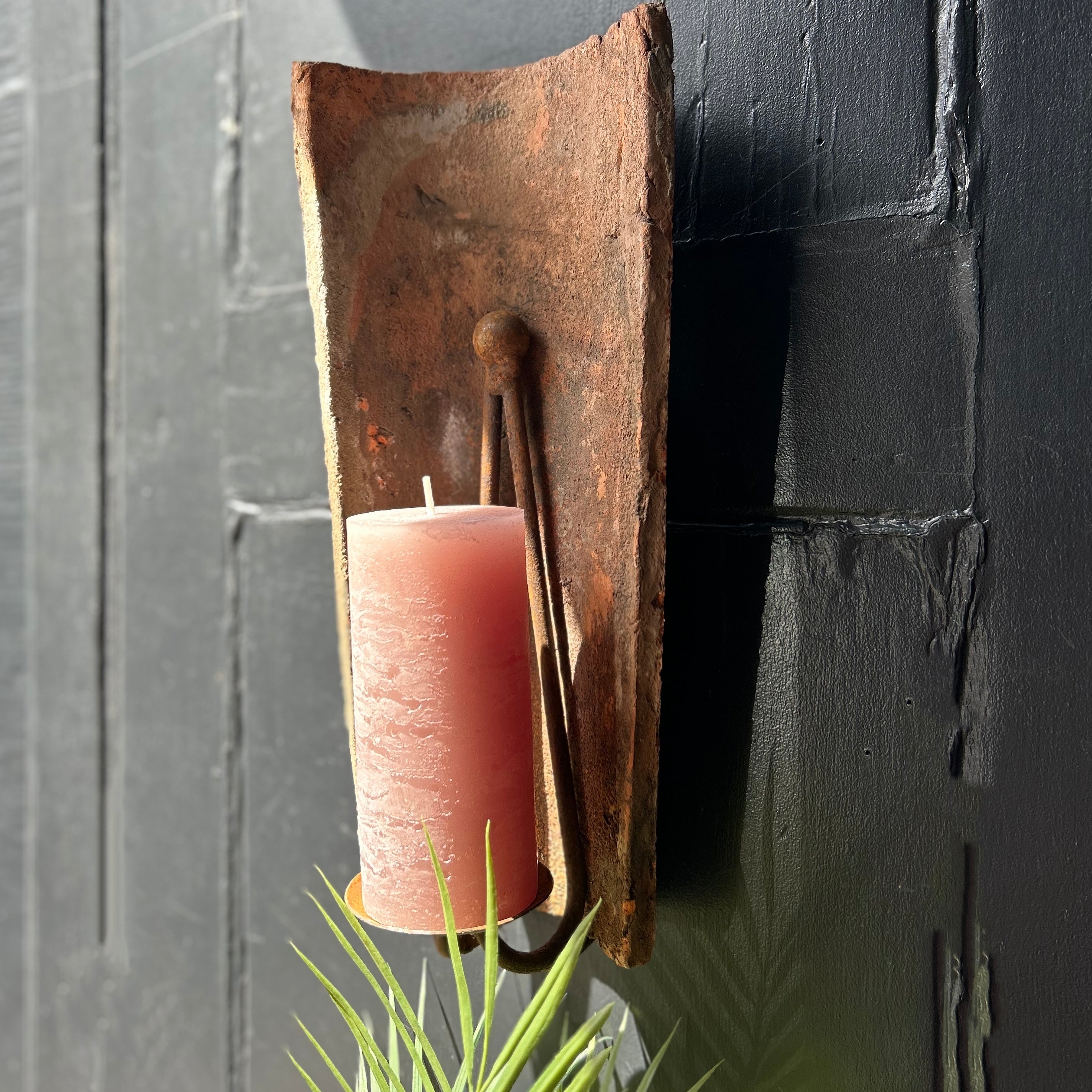 French Roof Tile Candle Sconce