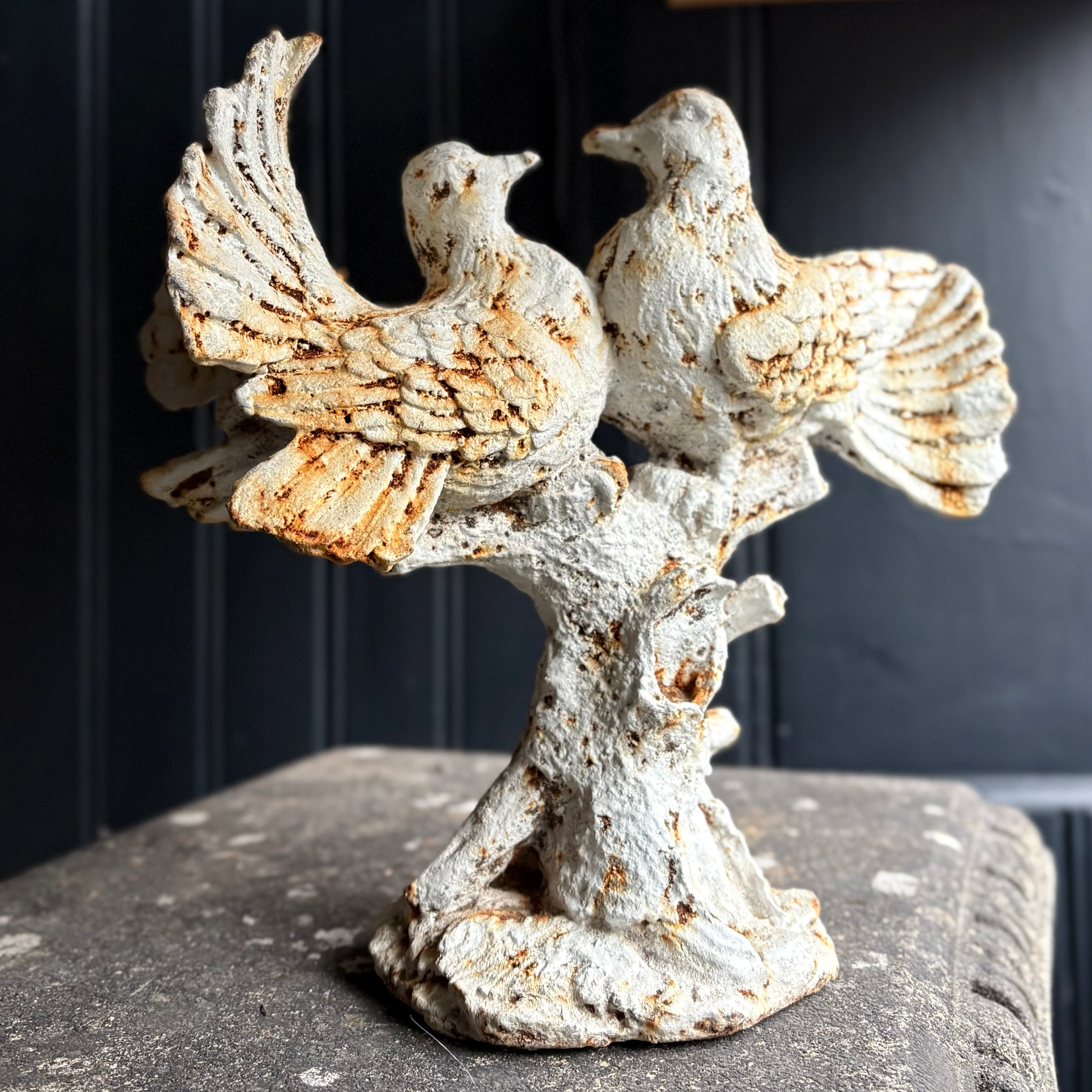 Cast Iron Garden Doves Ornament