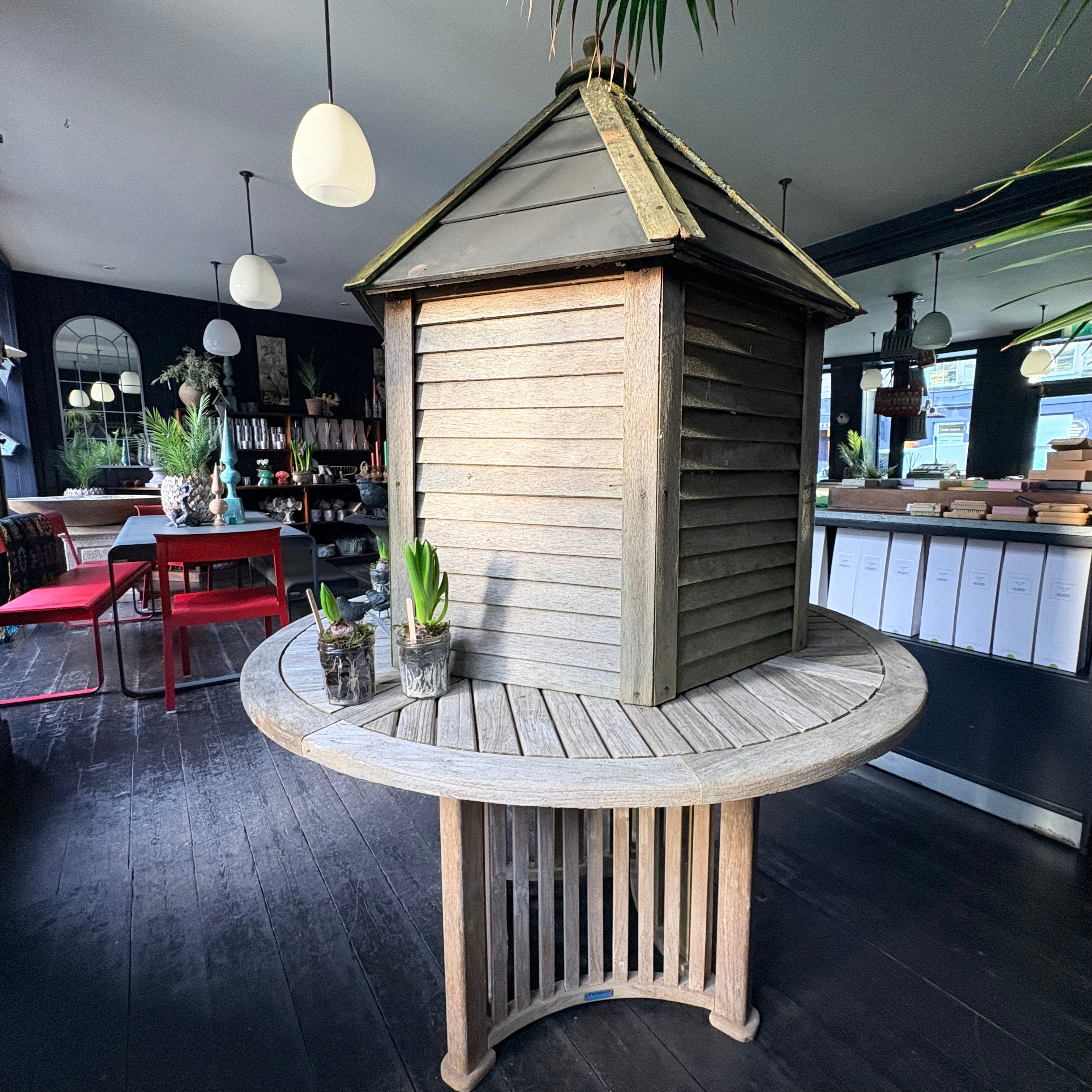 Teak Dovecote & Mounting Pole