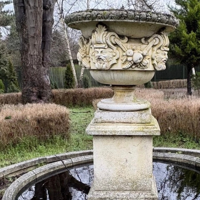 Classical Reconstituted Stone Garden Fountain