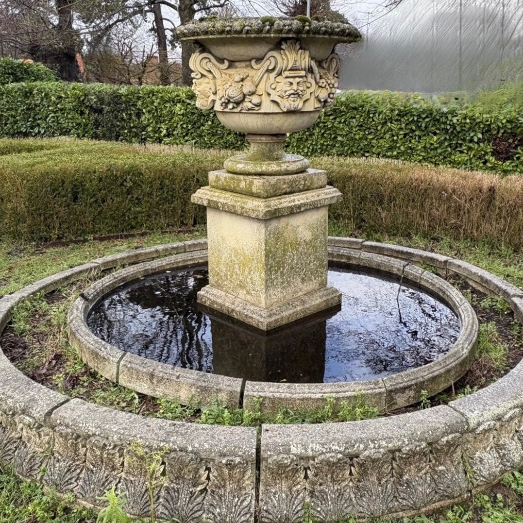 Classical Reconstituted Stone Garden Fountain