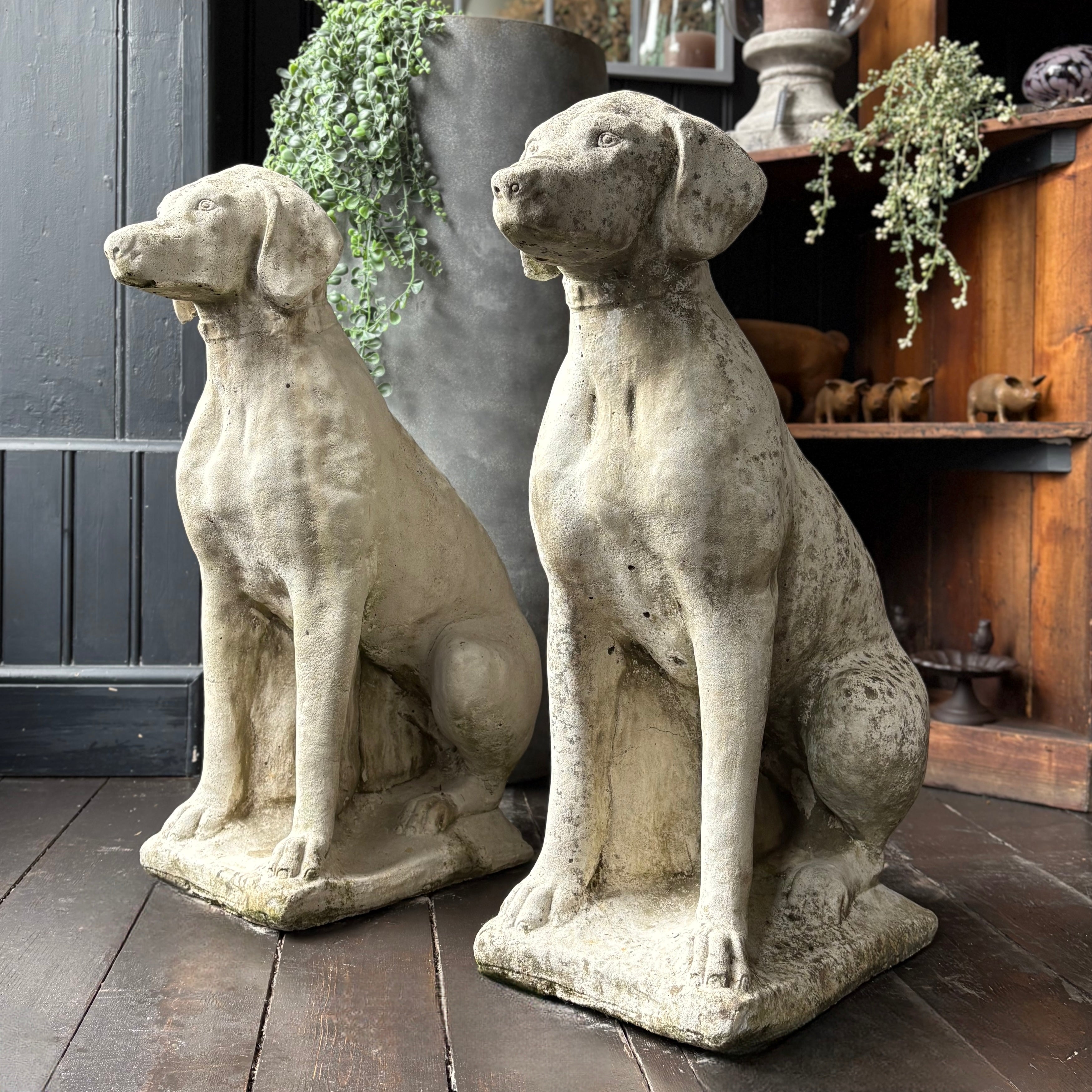 Pair of Dog Sculptures