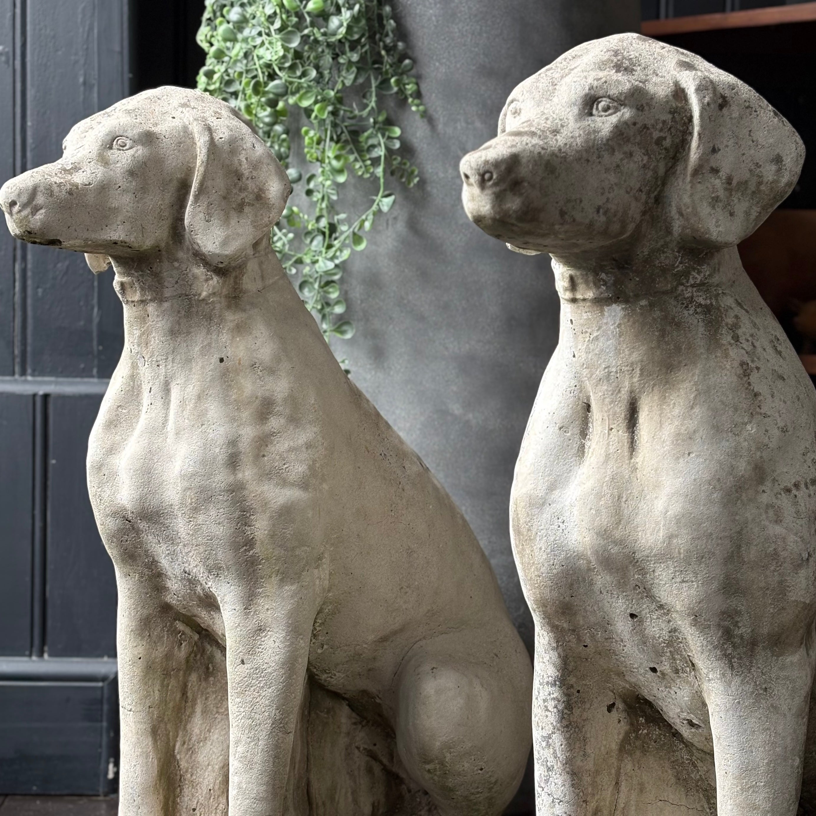 Pair of Dog Sculptures