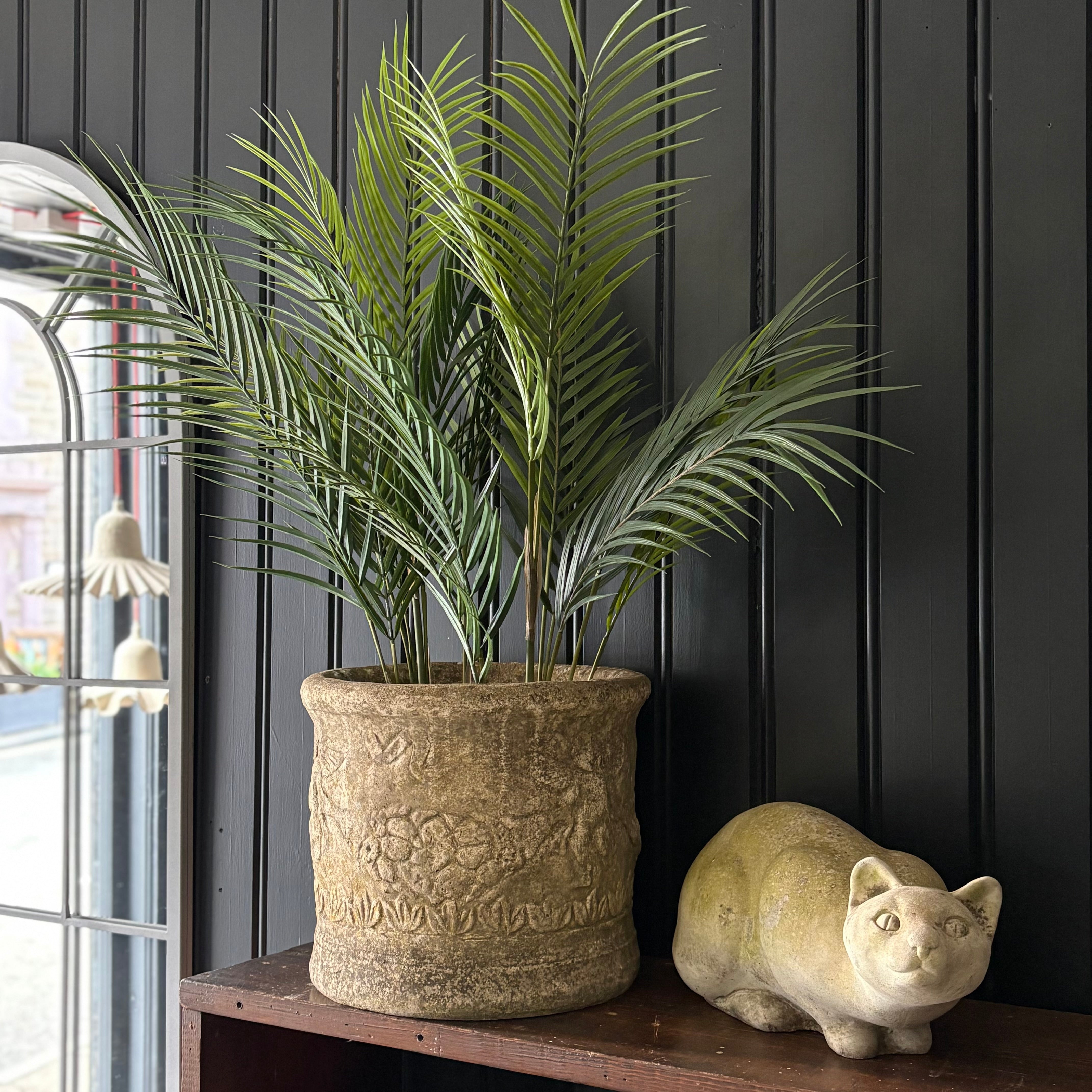 Decorative Planter with Putti Design