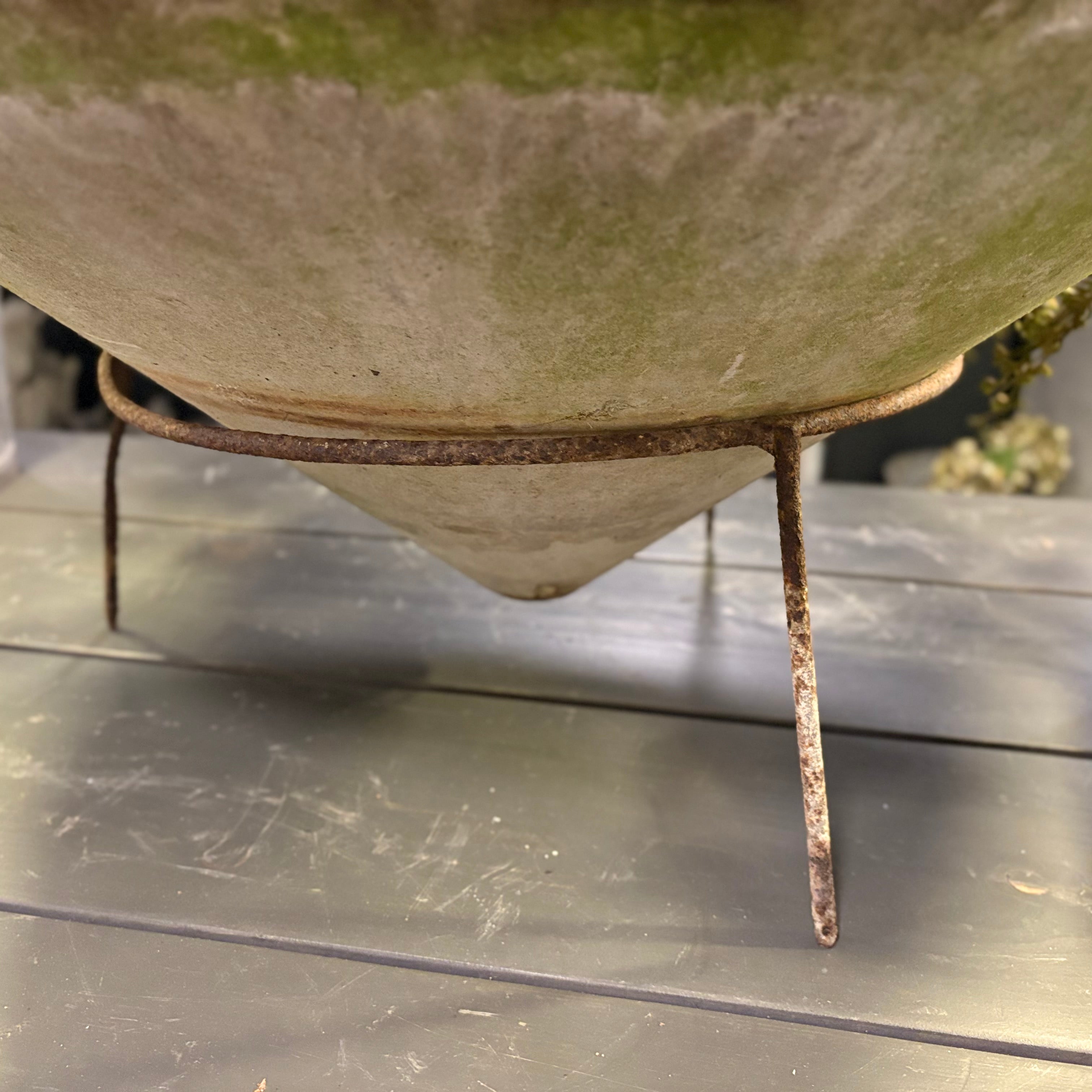 Cone Planter on Iron Stand