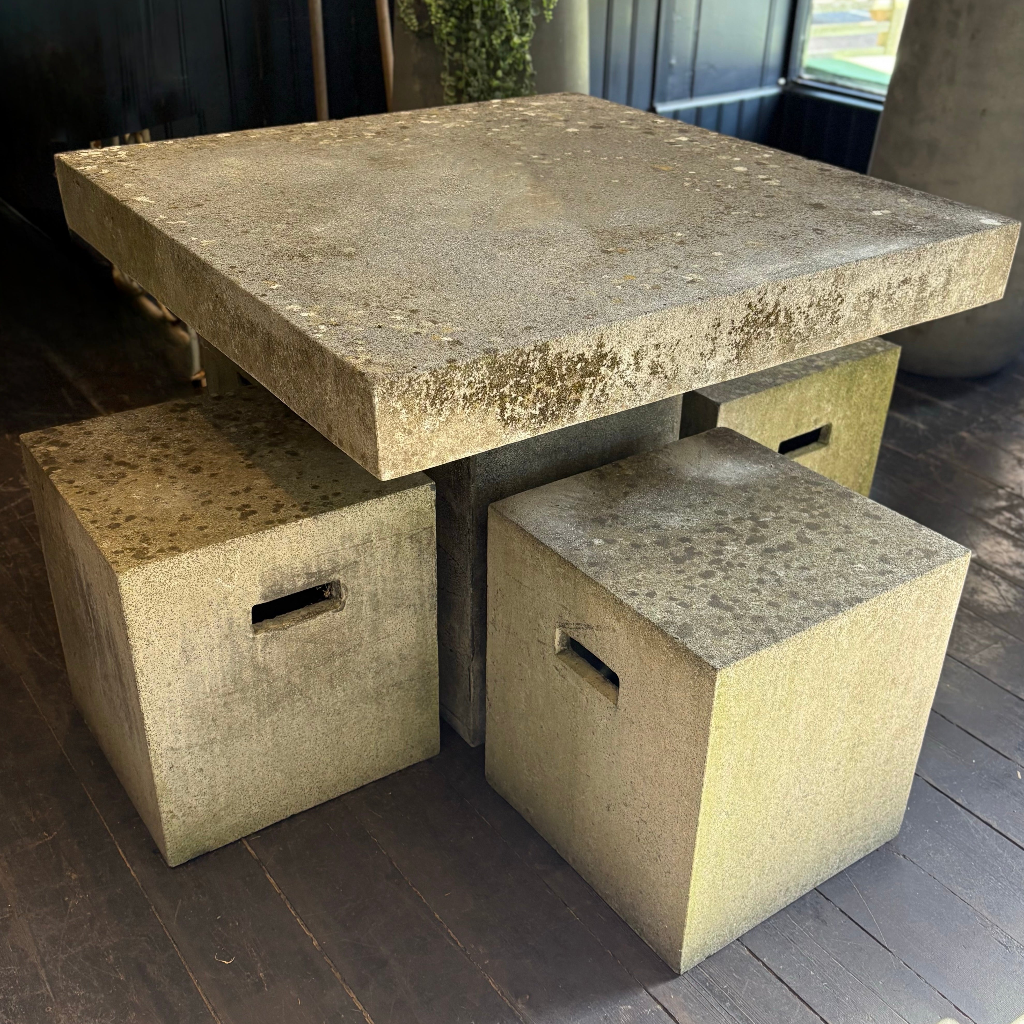 Contemporary Concrete Table Set