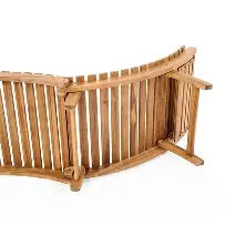 Folding Wooden Sun Lounger With Cushion