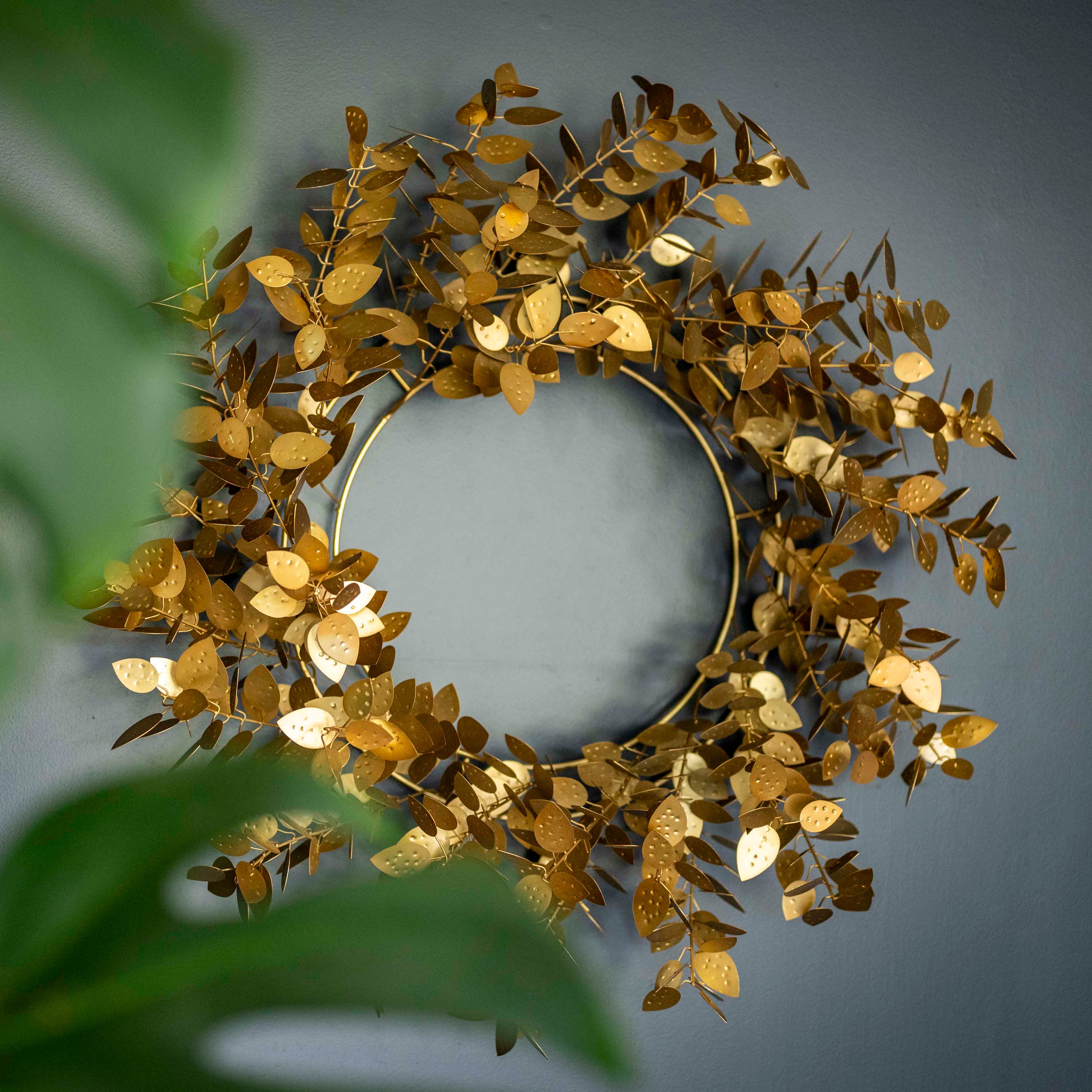 Gold Eucalyptus Wreath