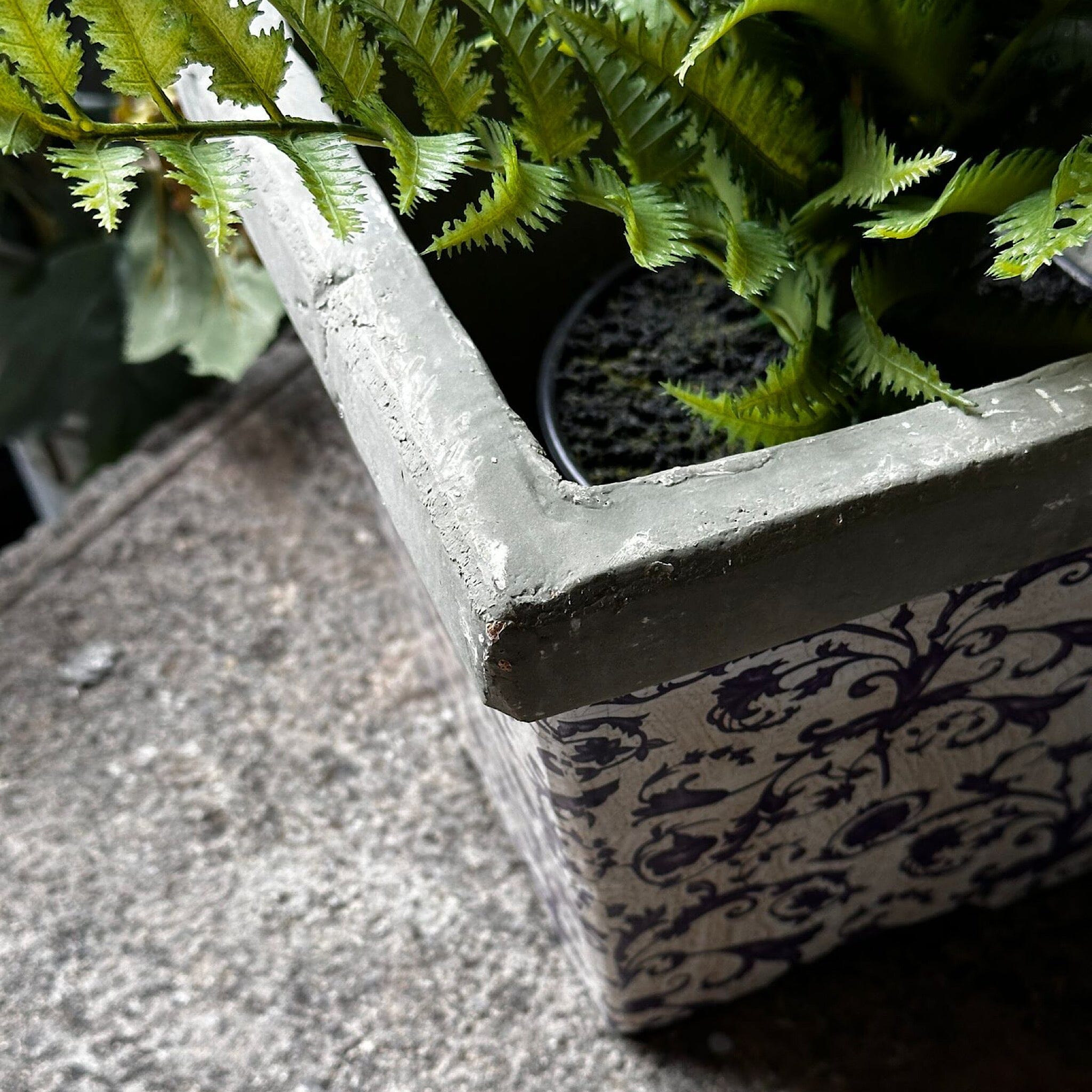 Aged Ceramic Glazed Pot Glazed Plant Pot Fallen Fruits