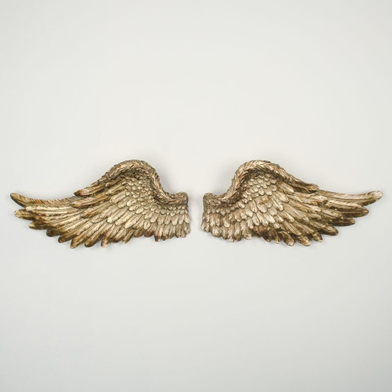 Set Of 2 Gold Angel Wings