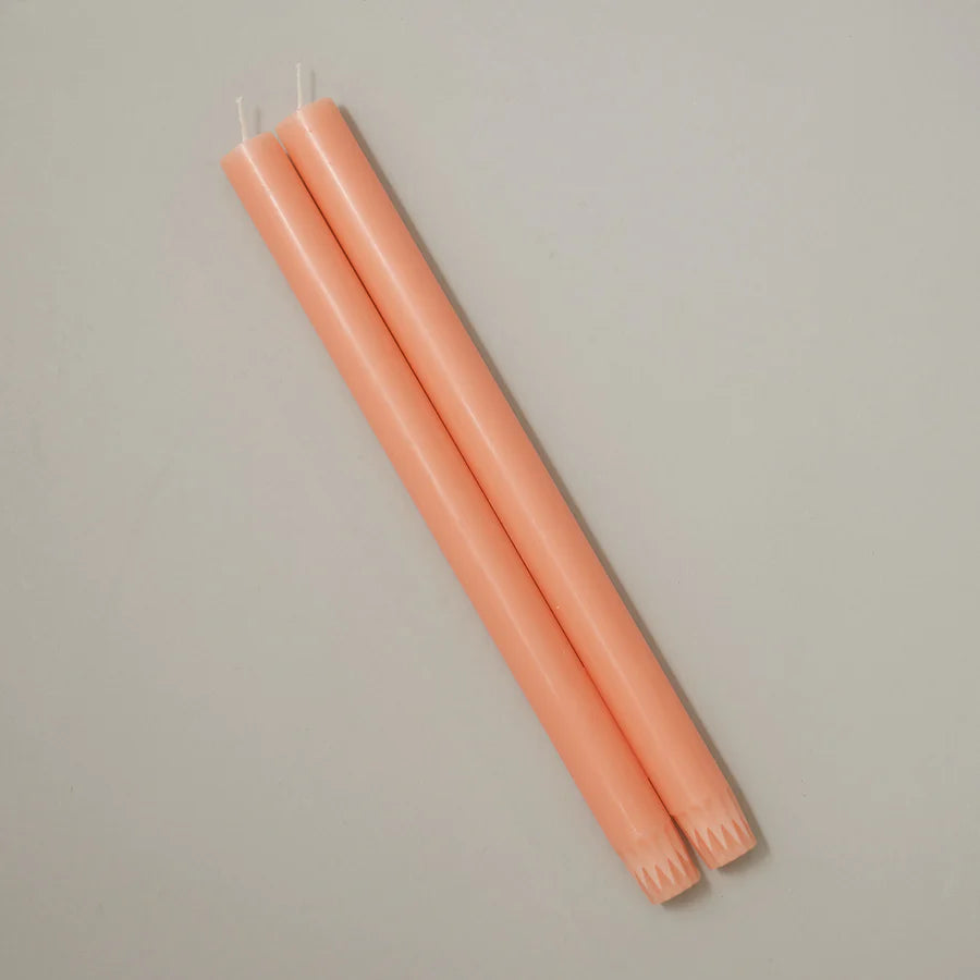 Coloured Dining Candles Dining Candles Henderson's Peach