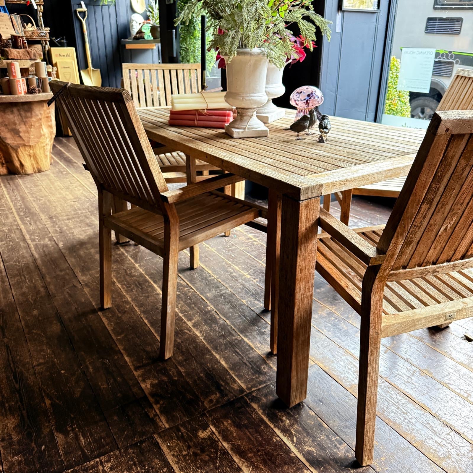 Teak Garden Table & Chair Set By Gloster