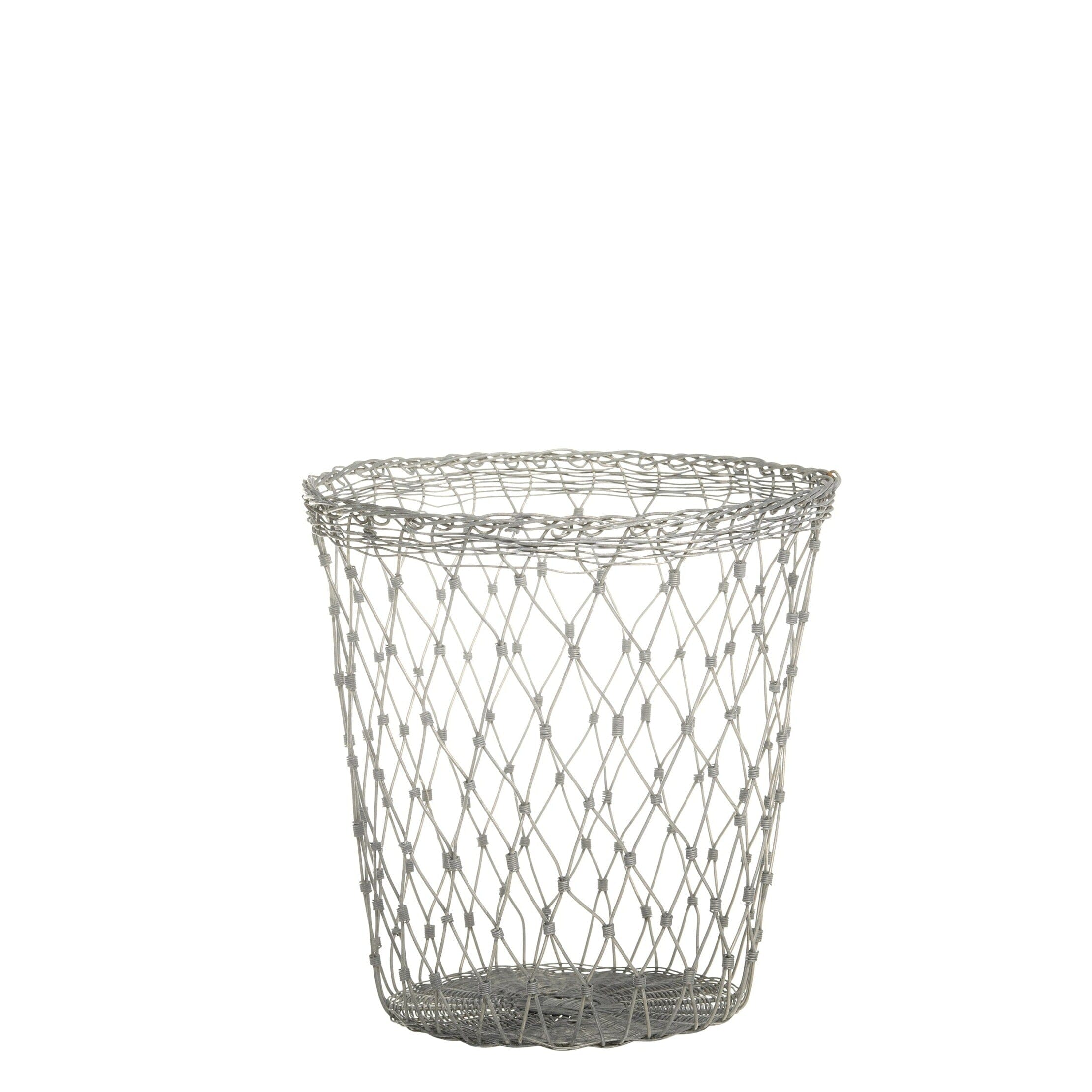 Galvanized Wire Basket Planter Basket planter Chic Antique Small