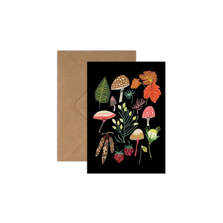 Greetings Cards by Brie Harrison Greetings card Henderson's Mushrooms & Moss