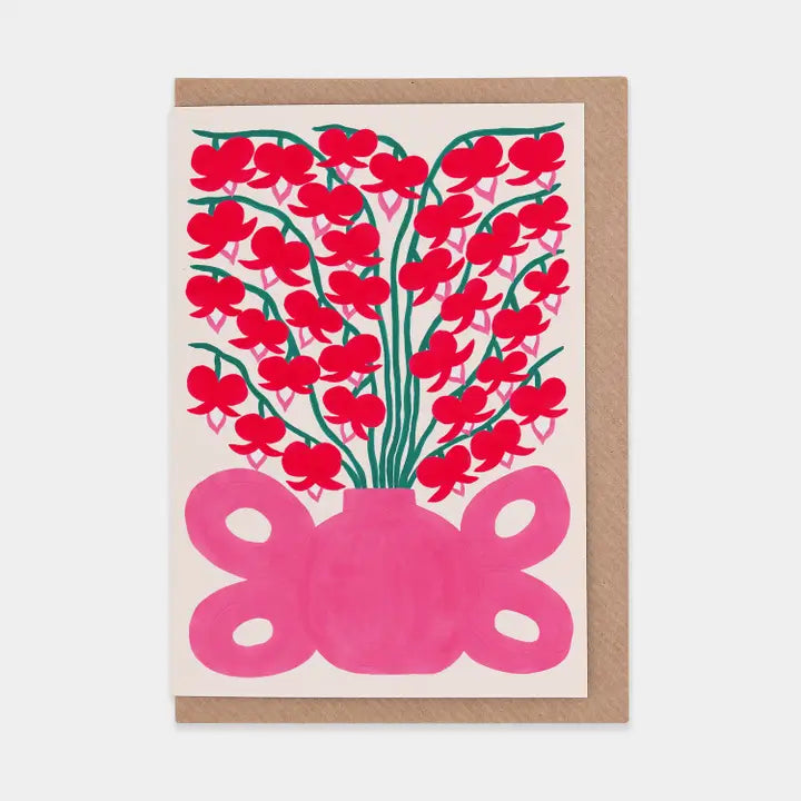 Greetings Cards By Liv Lee Greetings card Henderson's Bleeding Heart