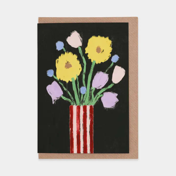 Greetings Cards By Liv Lee Greetings card Henderson's Tulips Sunflowers Thistles 