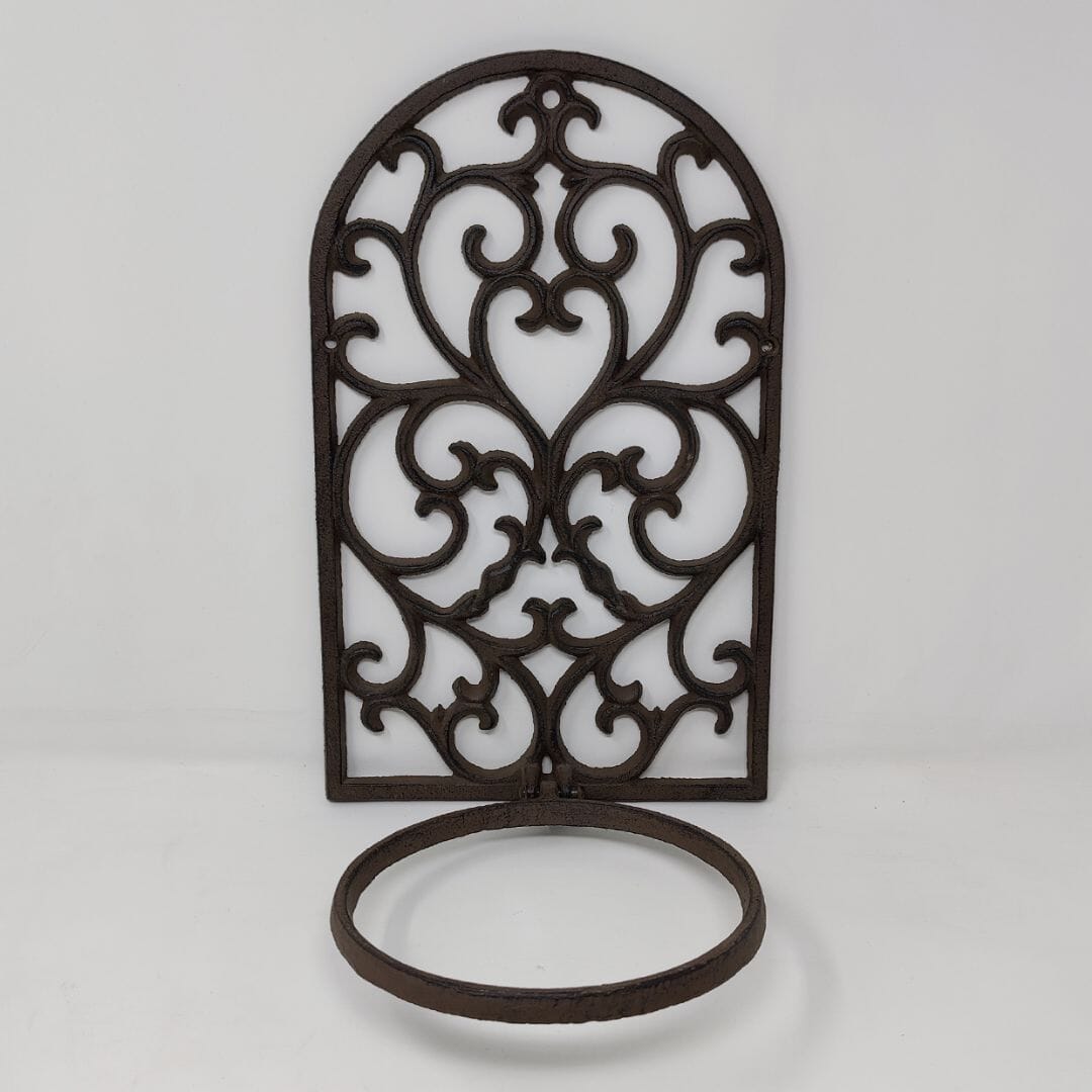 Iron Wall Mounted Pot Holder Wall Mounted Plant Pot Holder Sparta Decor