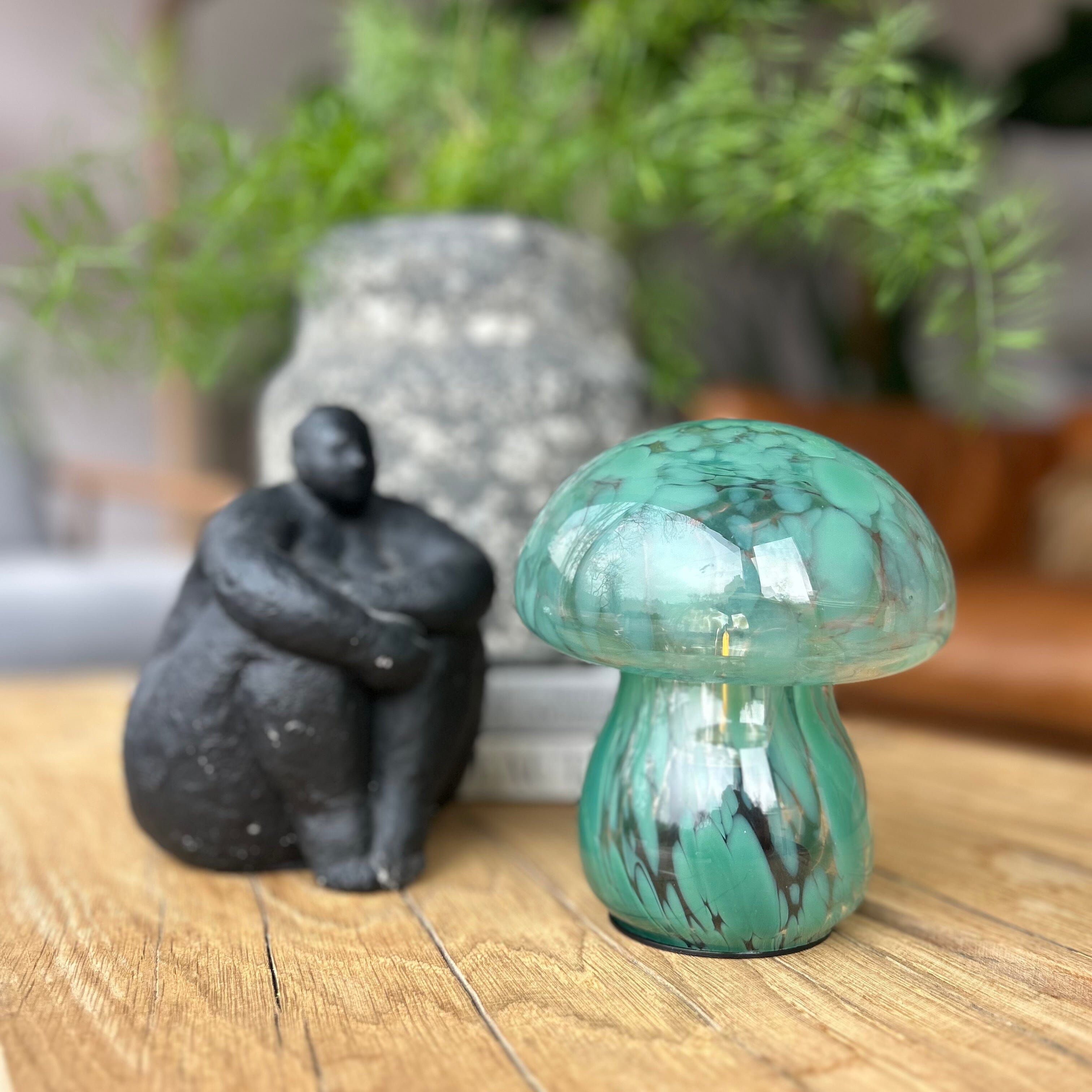 Mushroom LED Lamp - Forest Green LED Mushroom Lamp Henderson's