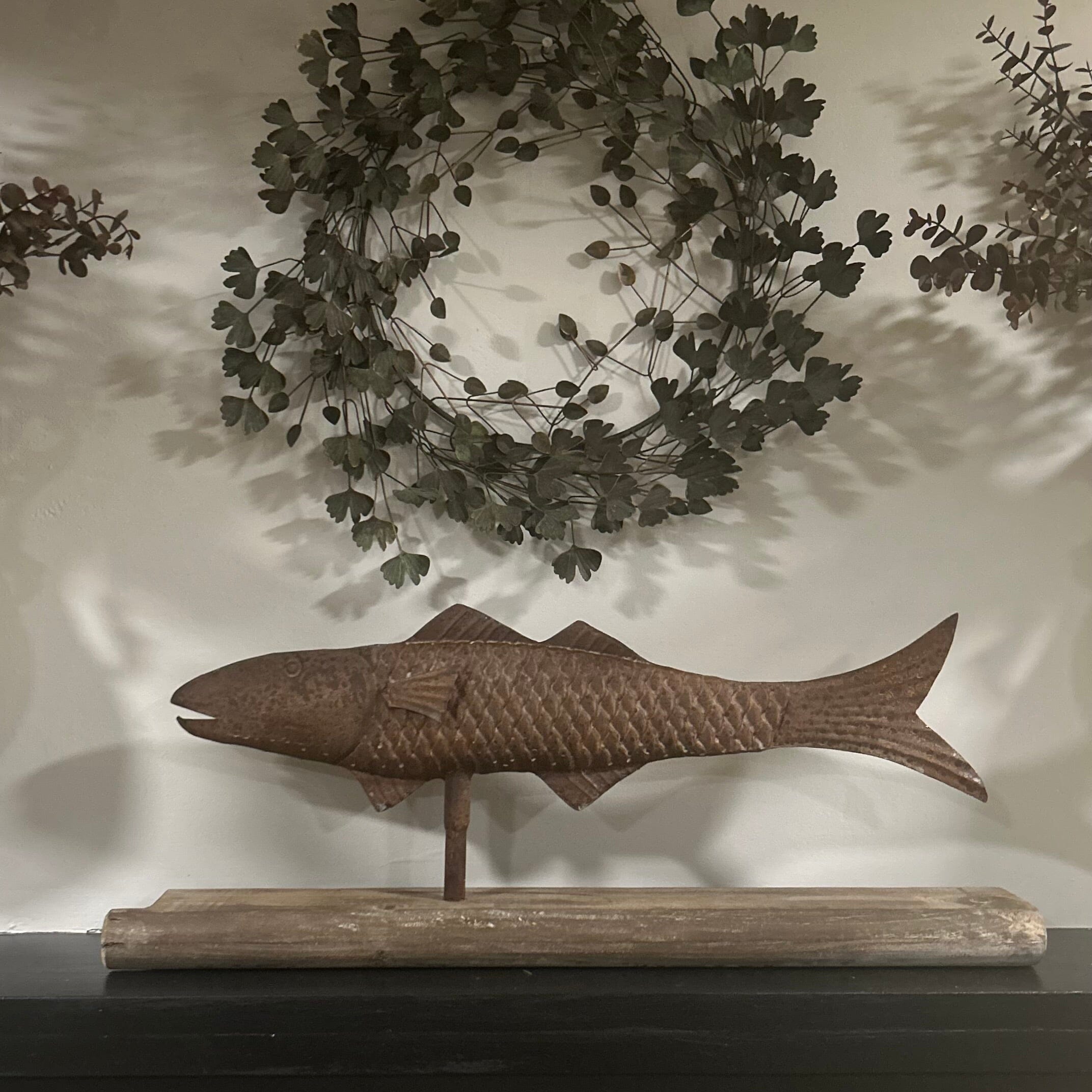 Naive Metal Fish Sculpture Metal Fish Sculpture One.World