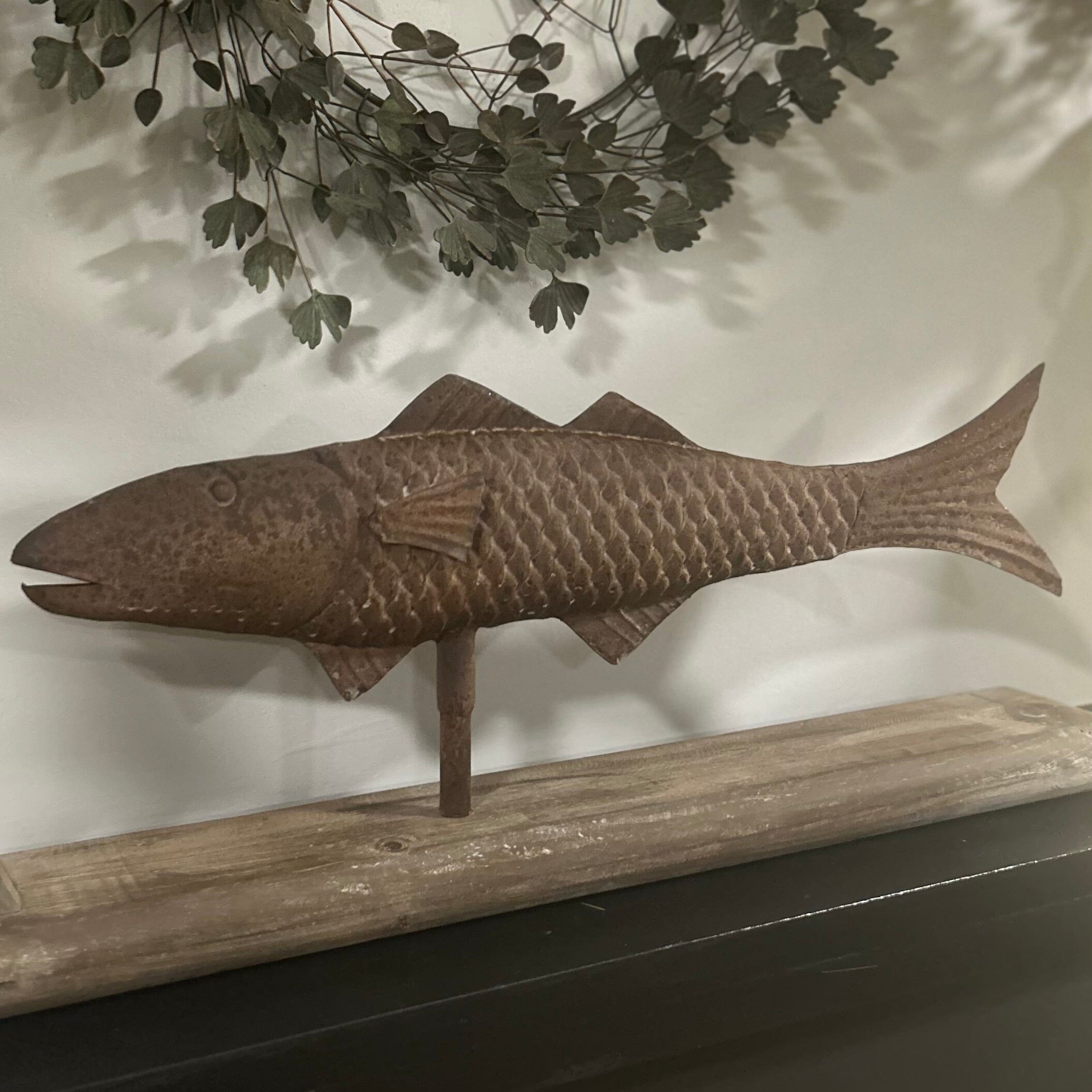 Naive Metal Fish Sculpture Metal Fish Sculpture One.World
